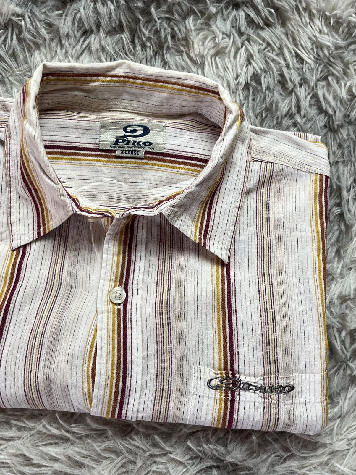 Other Vintage Piko Button Shirt Size US XL / EU 56 / 4 - 2 Thumbnail