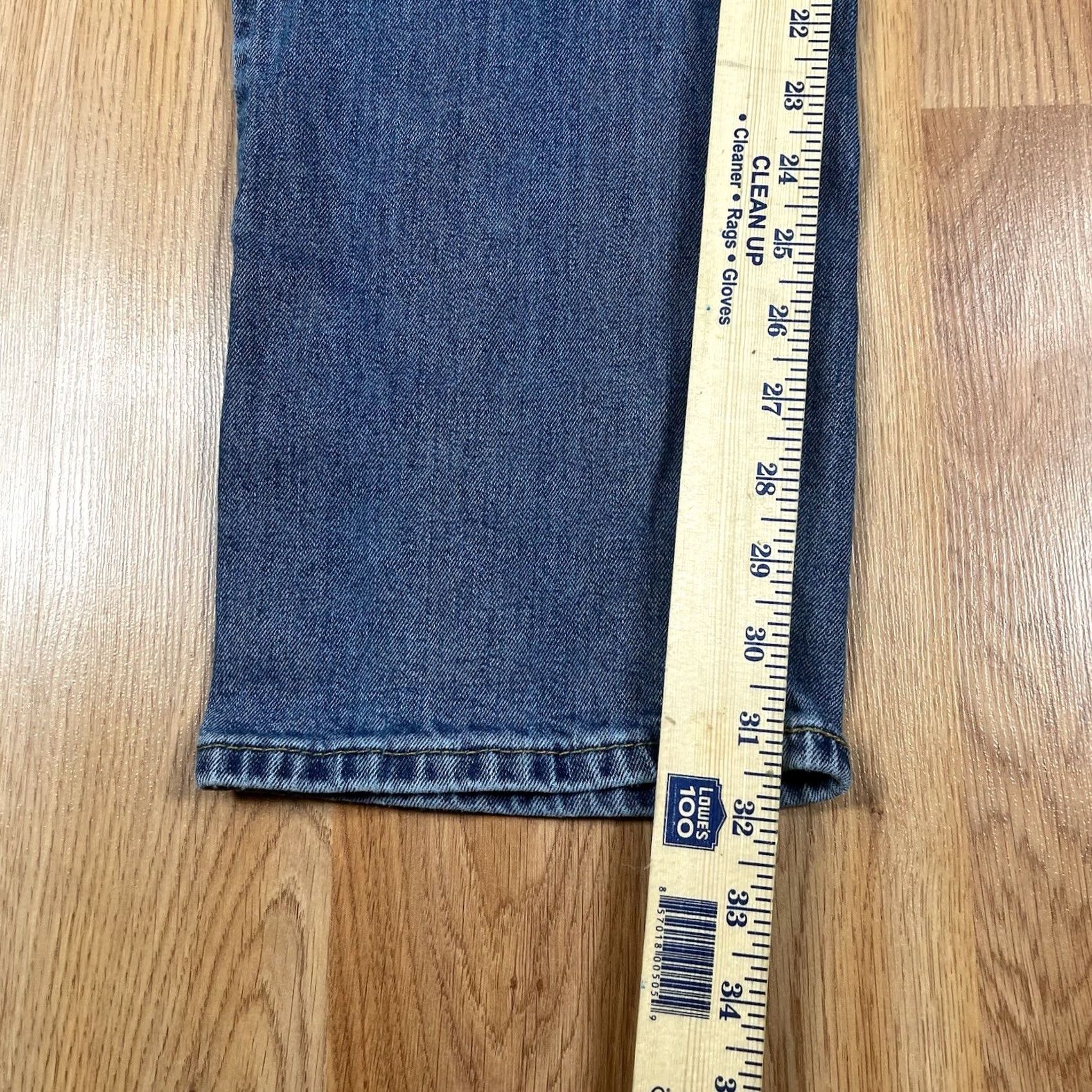 Levi's LEVI'S 505 Straight Leg Jeans Mens 36Wx32L Blue Strauss Stretch Denim Pants Size US 36 / EU 52 - 7 Thumbnail