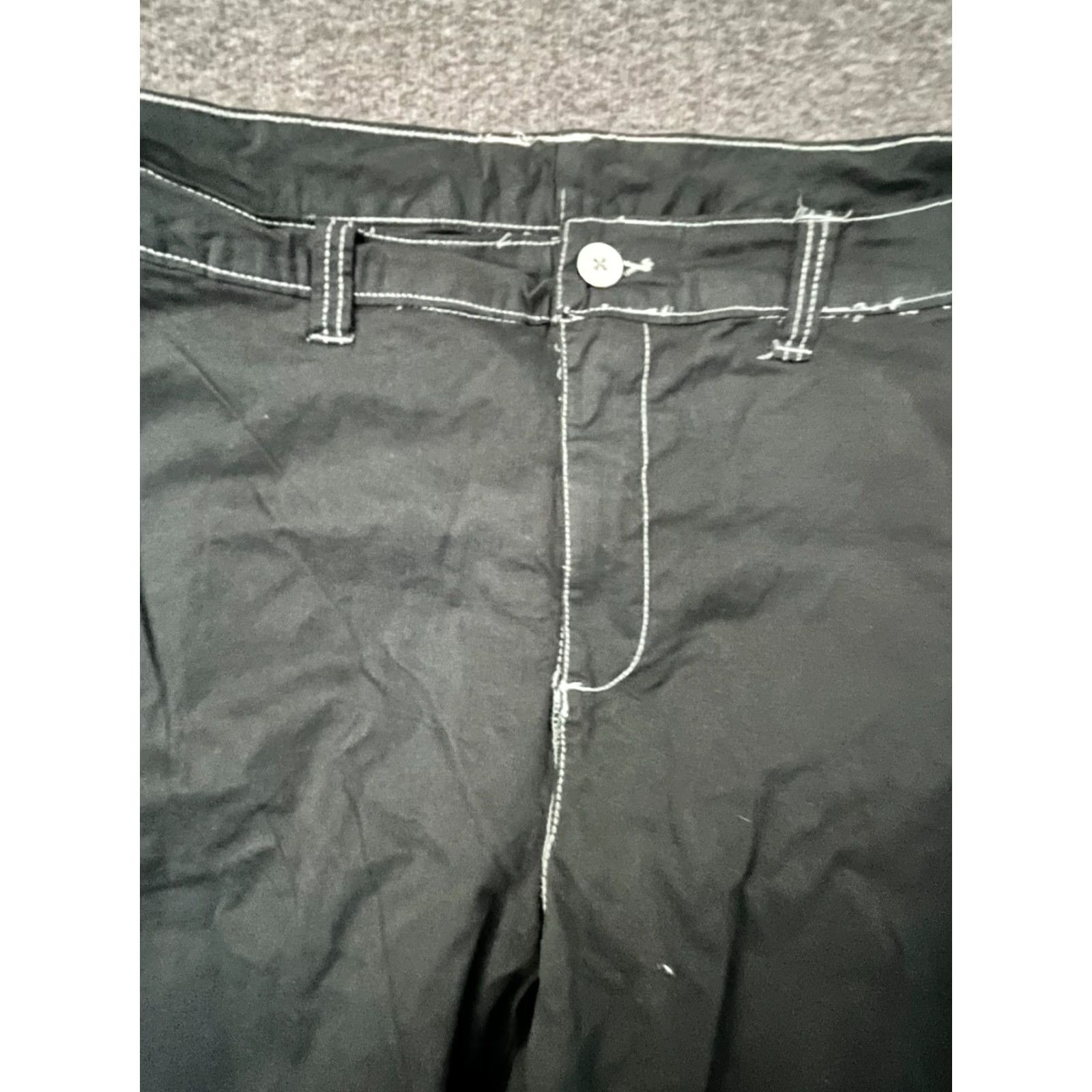 Vintage Unbranded Capri Pants Black 20W Cotton Blend Spandex Capris Women Plus Size 42" / US 20 - 3 Thumbnail