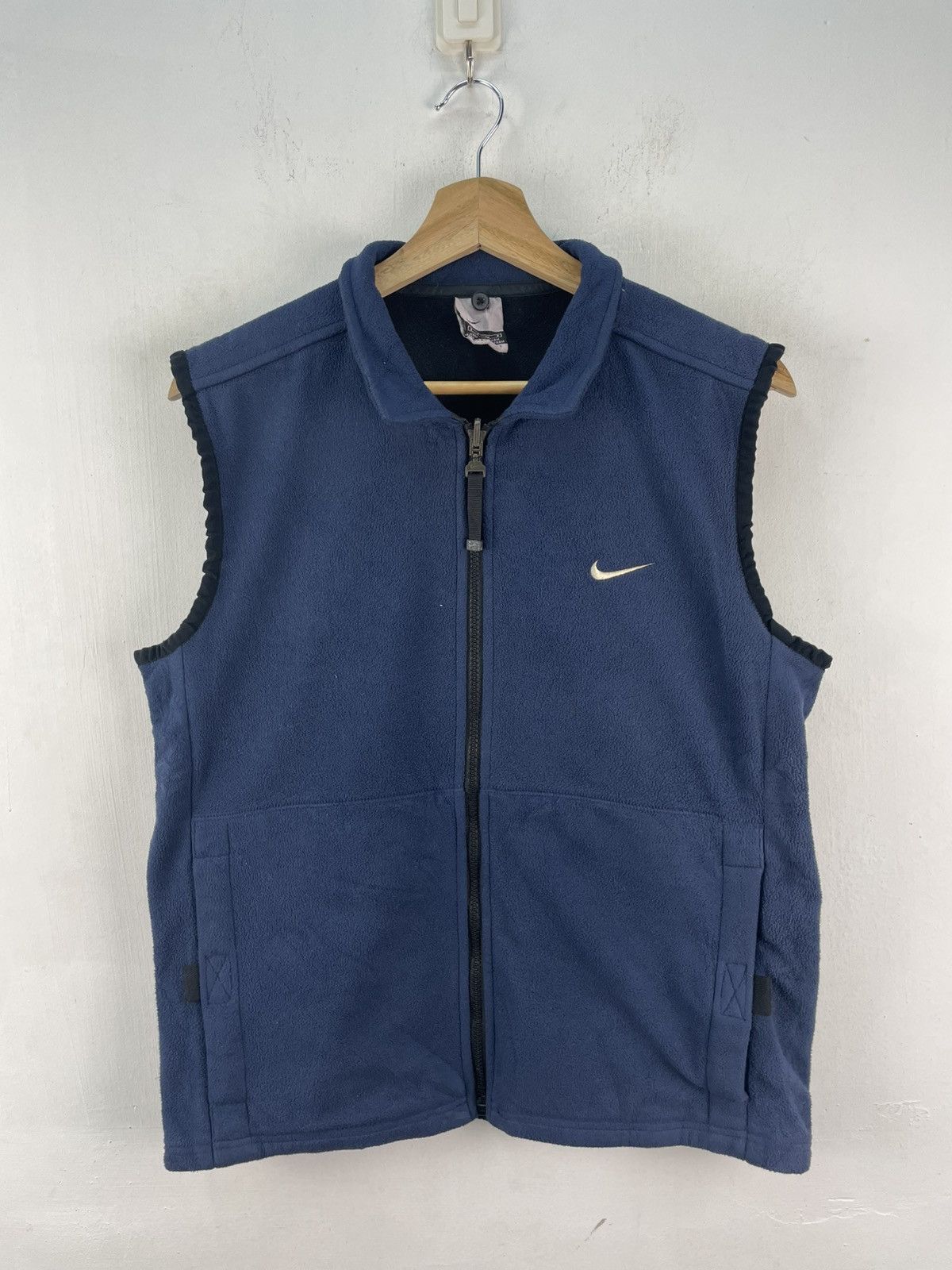 Nike × Vintage Nike Vintage Y2K Fleece Vest Jacket Therma Fit Size US S / EU 44-46 / 1 - 1 Thumbnail