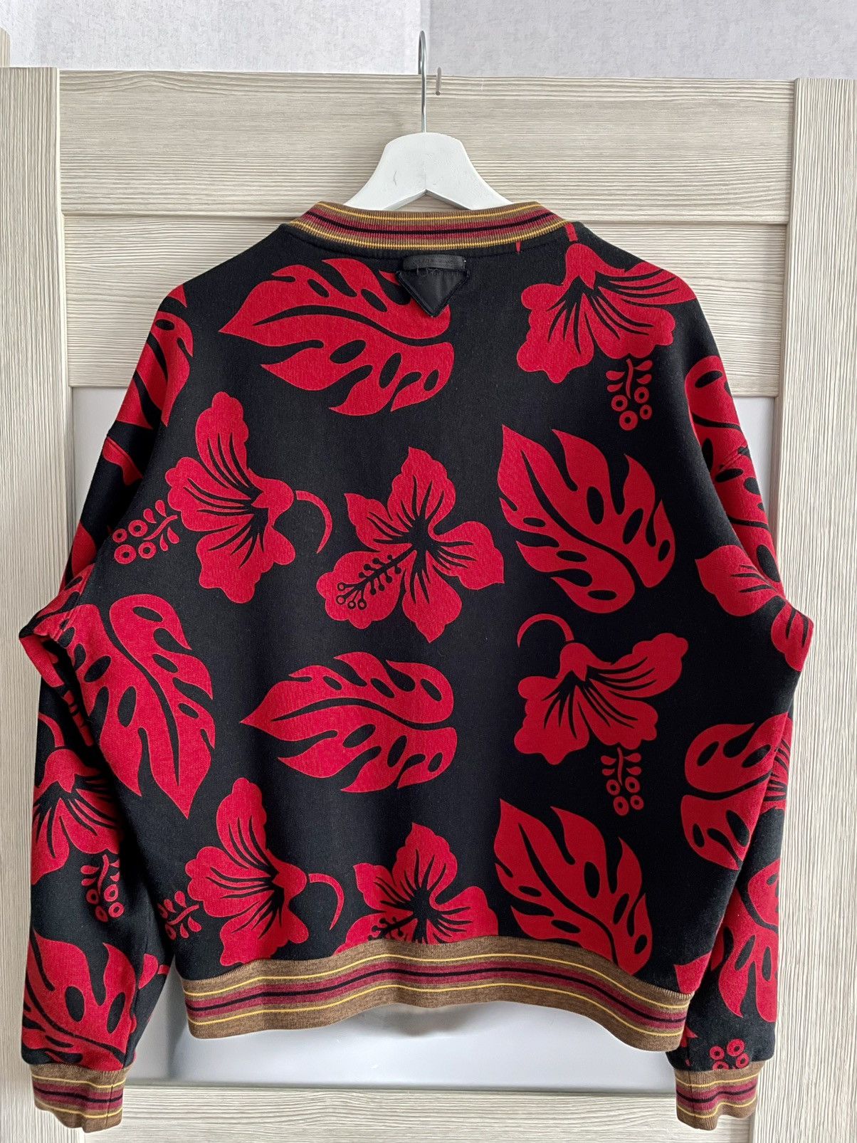Prada Rare Prada Hibiscus Dane DeHaan SS14 Cotton Sweatshirt L Size US L / EU 52-54 / 3 - 4 Thumbnail