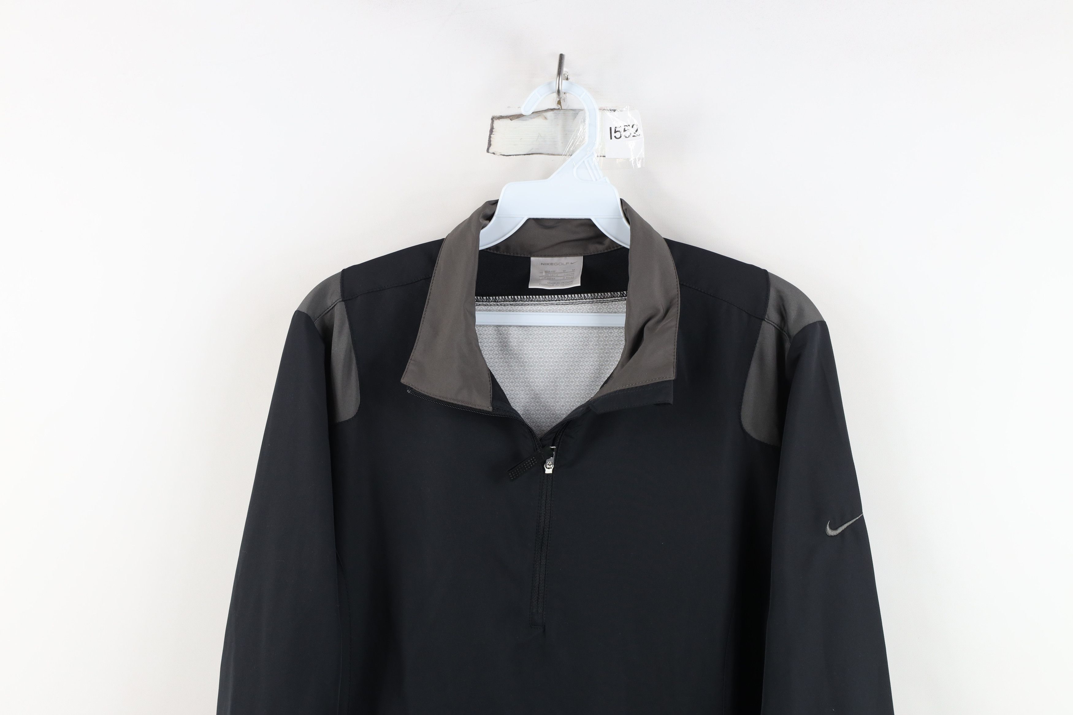 Nike Vintage Nike Golf Mini Swoosh Pullover Rain Jacket Black Size M / US 6-8 / IT 42-44 - 2 Thumbnail