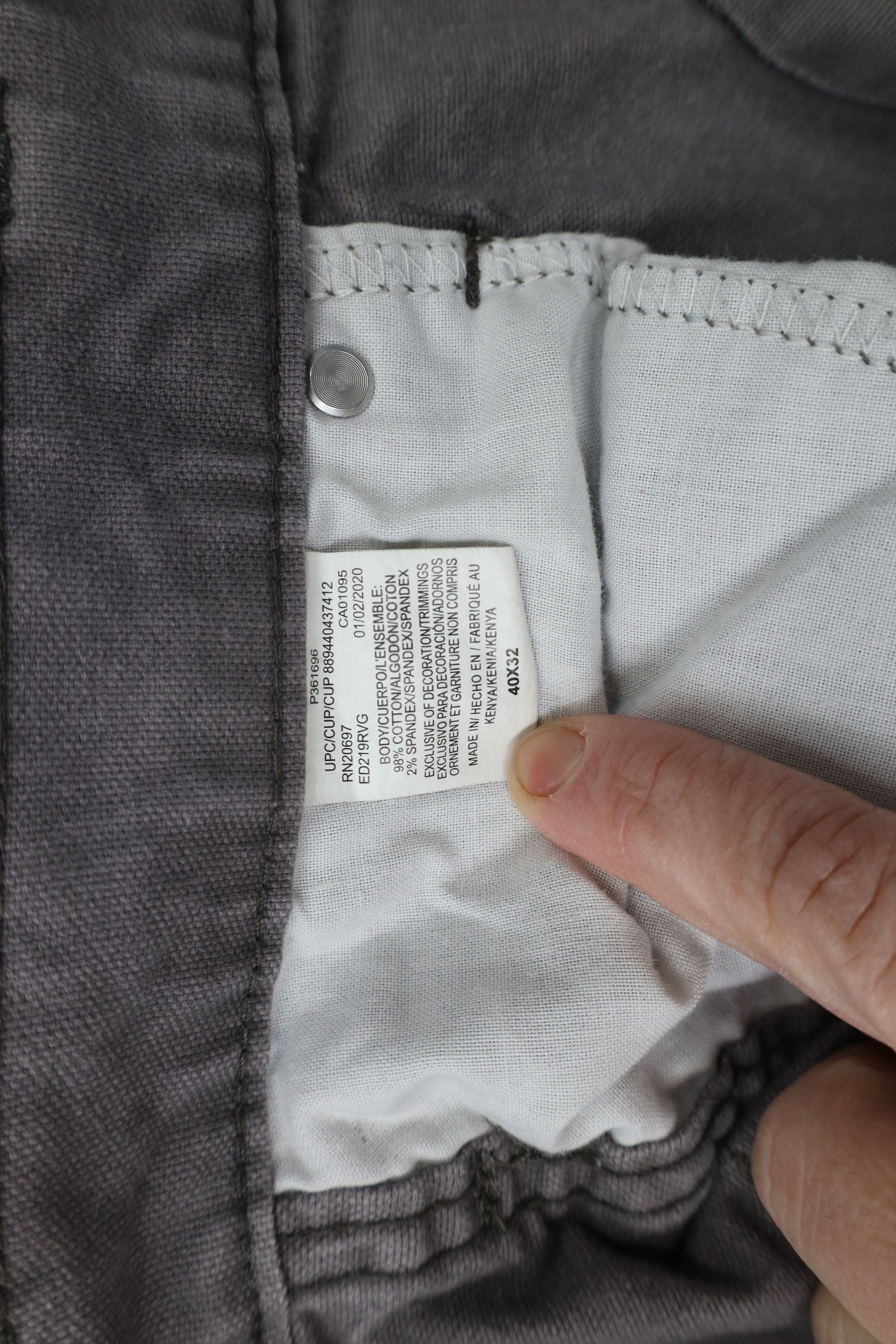 Dickies × Vintage Vintage Dickies Fit Wide Leg Dungaree Canvas Pants Gray Size US 40 / EU 56 - 6 Thumbnail