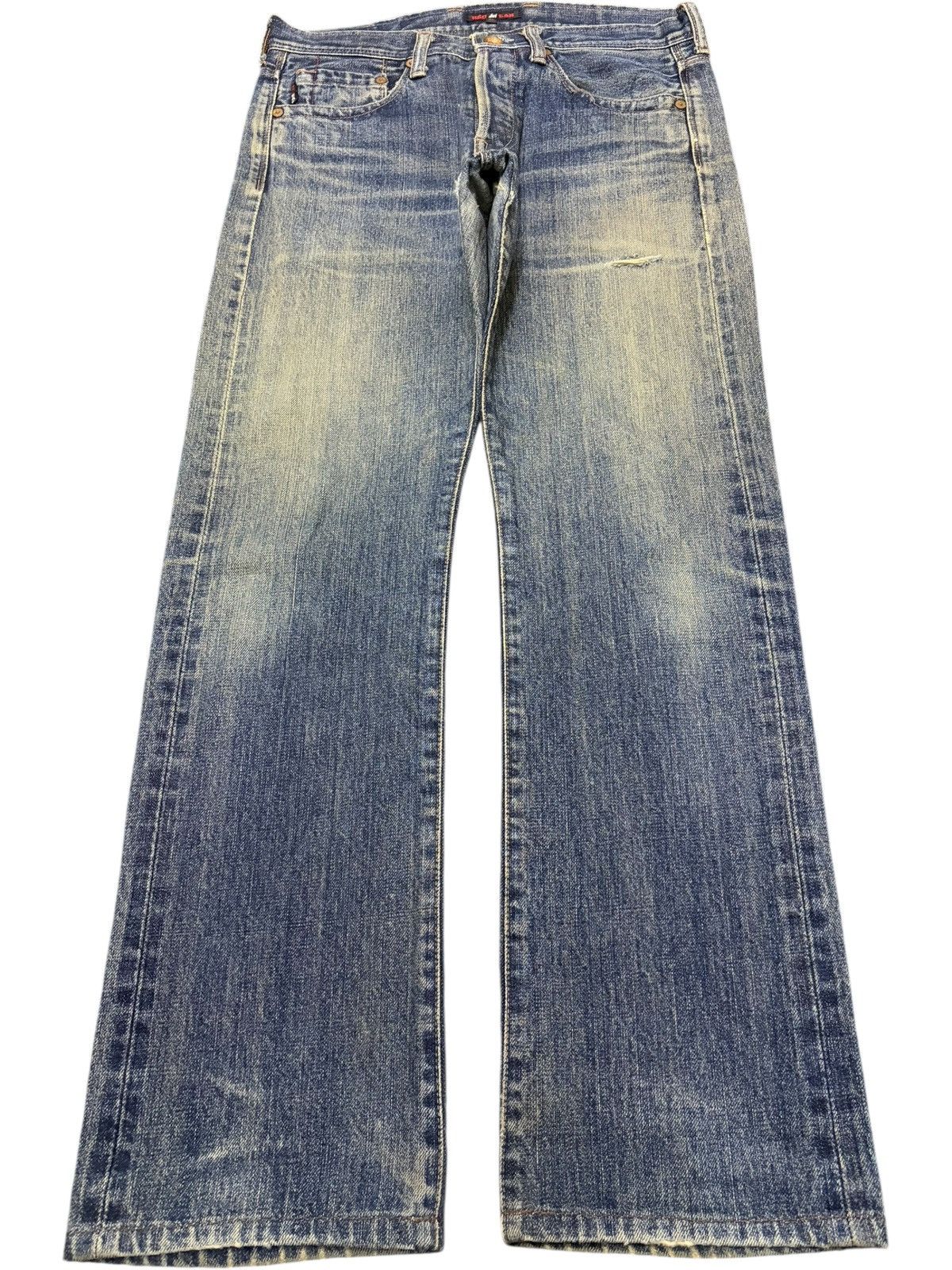 Paul Smith Red Ear Vintage Paul Smith Red Ear Distressed Selvedge Jeans Size US 30 / EU 46 - 2 Thumbnail