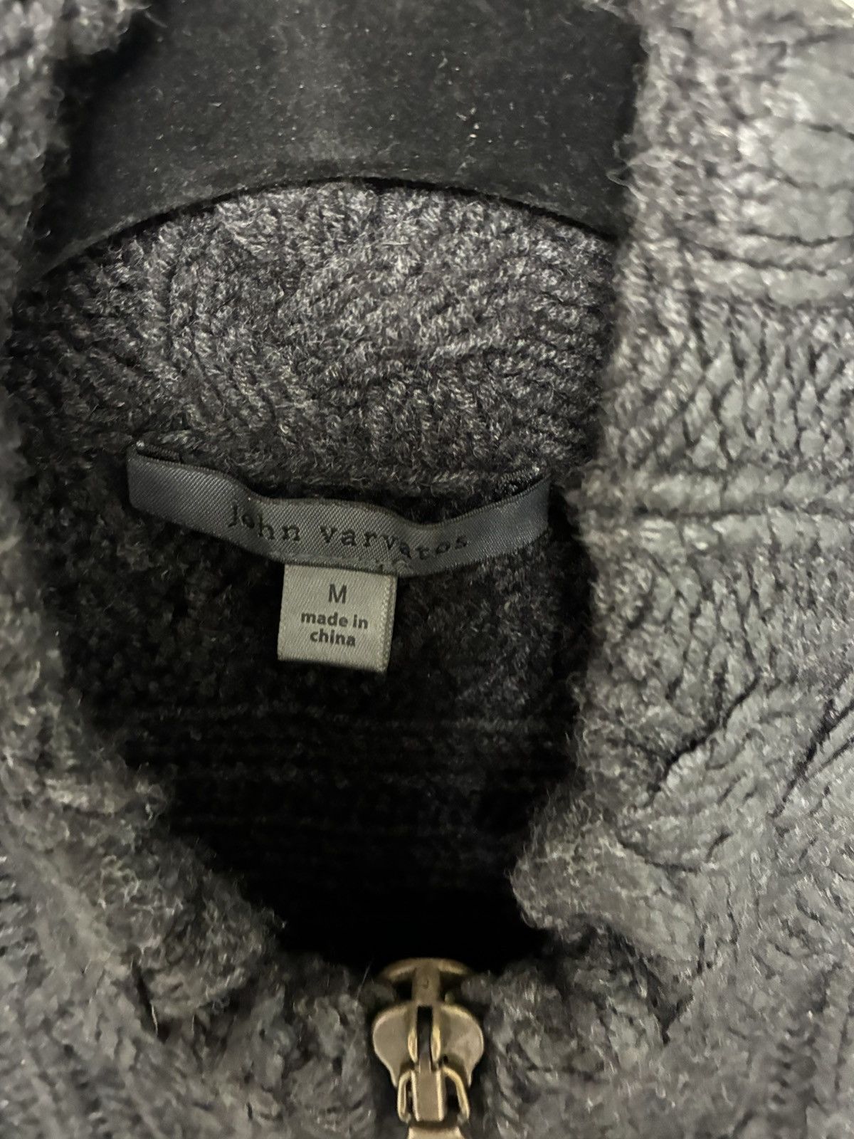 John Varvatos Foil Cable knit sweater Medium Size US M / EU 48-50 / 2 - 13 Thumbnail