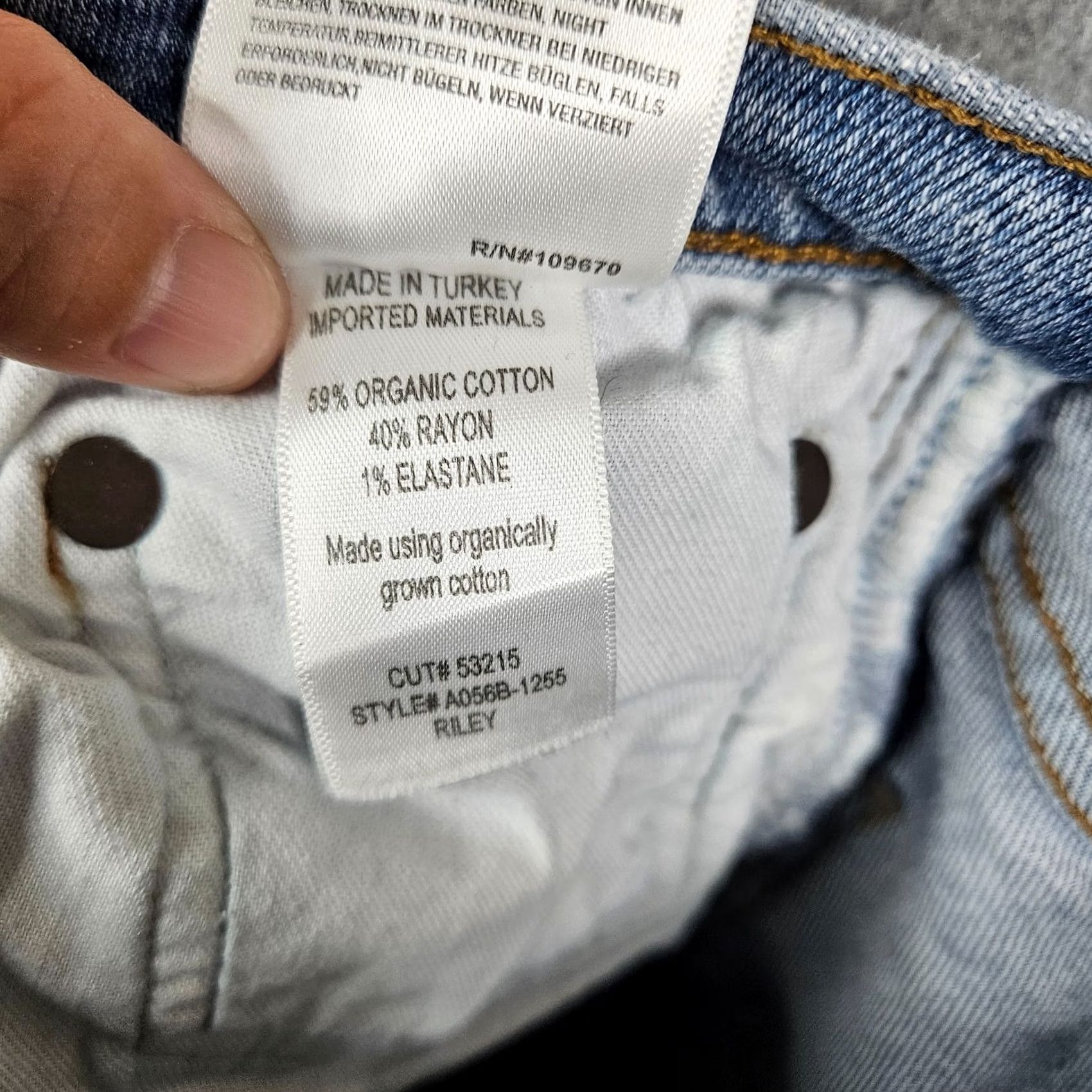 Agolde AGOLDE Jeans Straight 25 Women's Blue Light Wash 5-Pocket Denim Belted Crop Mid Rise Casual Everyday Regular Fit Size 42" / US 20 - 6 Thumbnail
