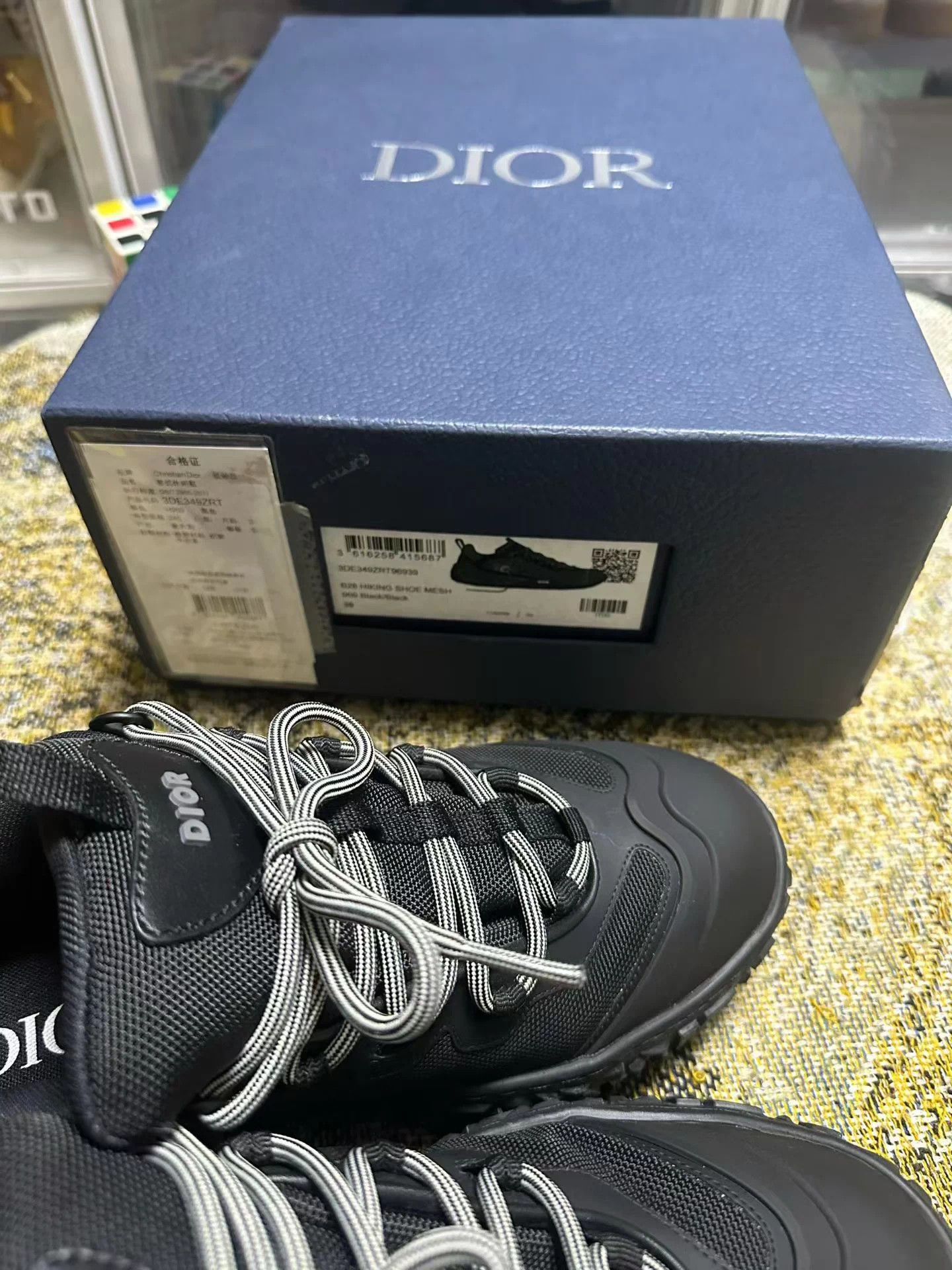 Dior DIOR Diorizon Fabric Logo Low Top Sneaker Black 39 EU Size US 6 / EU 39 - 9 Thumbnail