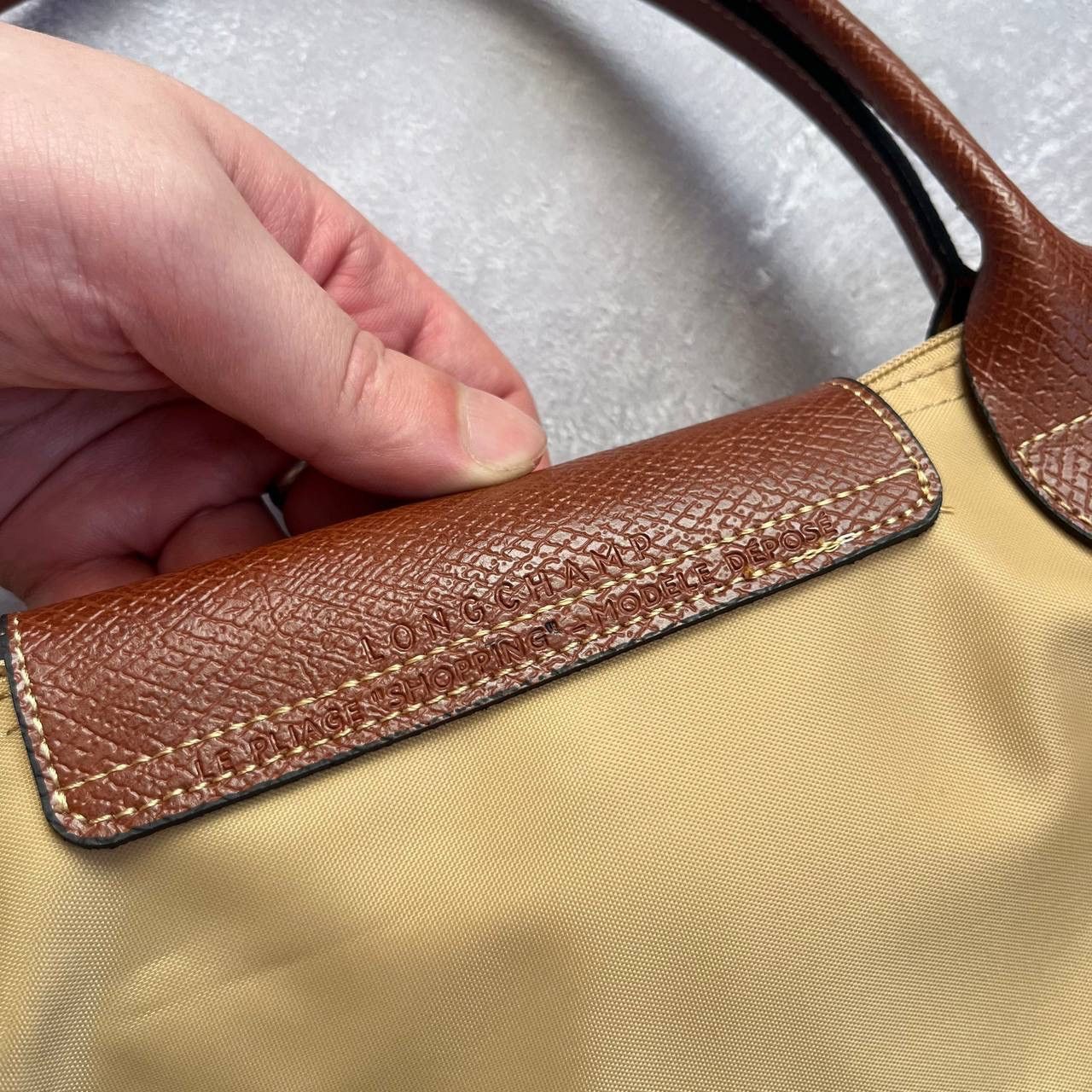 Longchamp LONGCHAMP Le Pliage Medium Tote Baige Shoulder Bag Size ONE SIZE - 5 Thumbnail