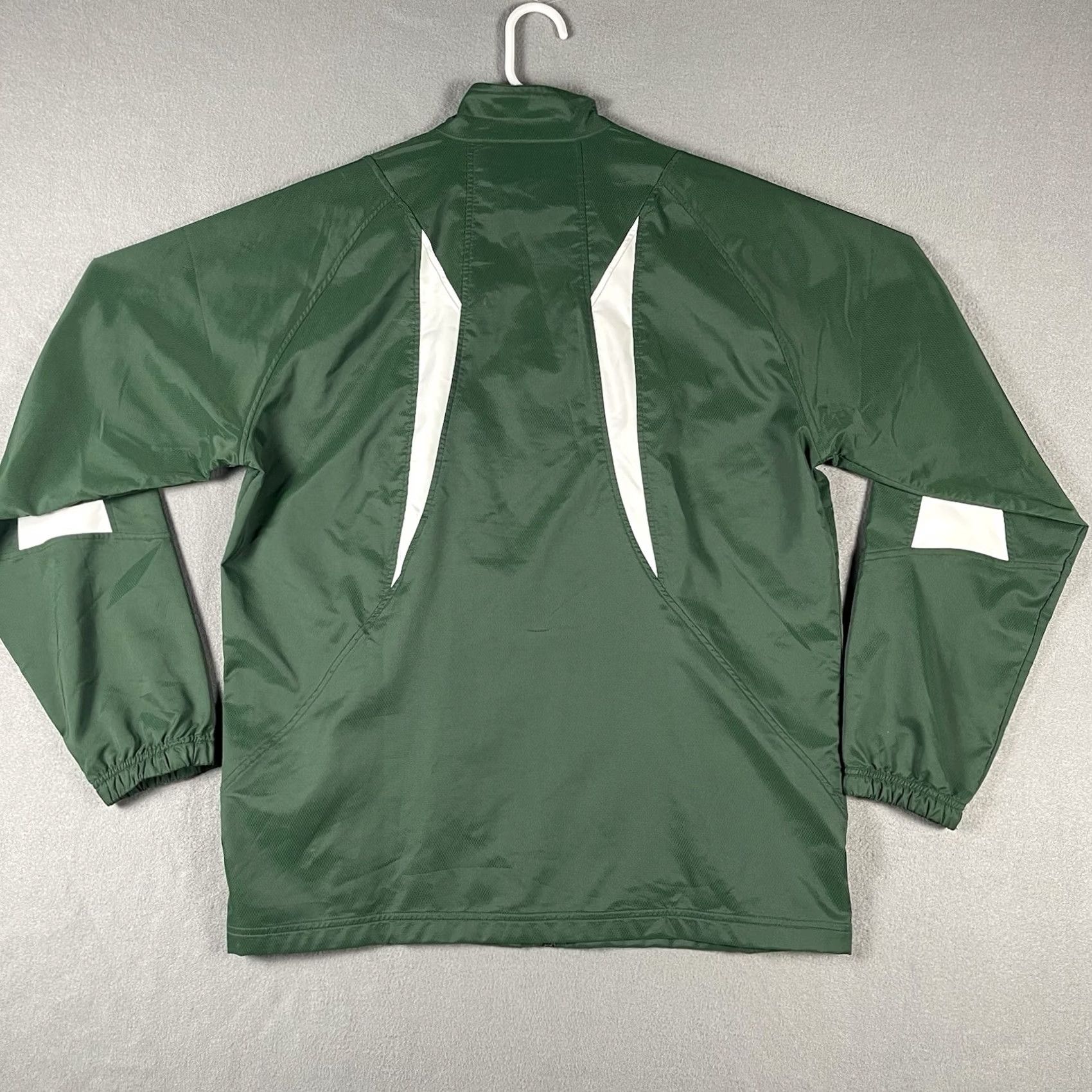 Under Armour Under Armour Jacket Mens M Green White Full Zip All Seasons Gear Track Jacket Athletic Pockets Size US M / EU 48-50 / 2 - 4 Thumbnail