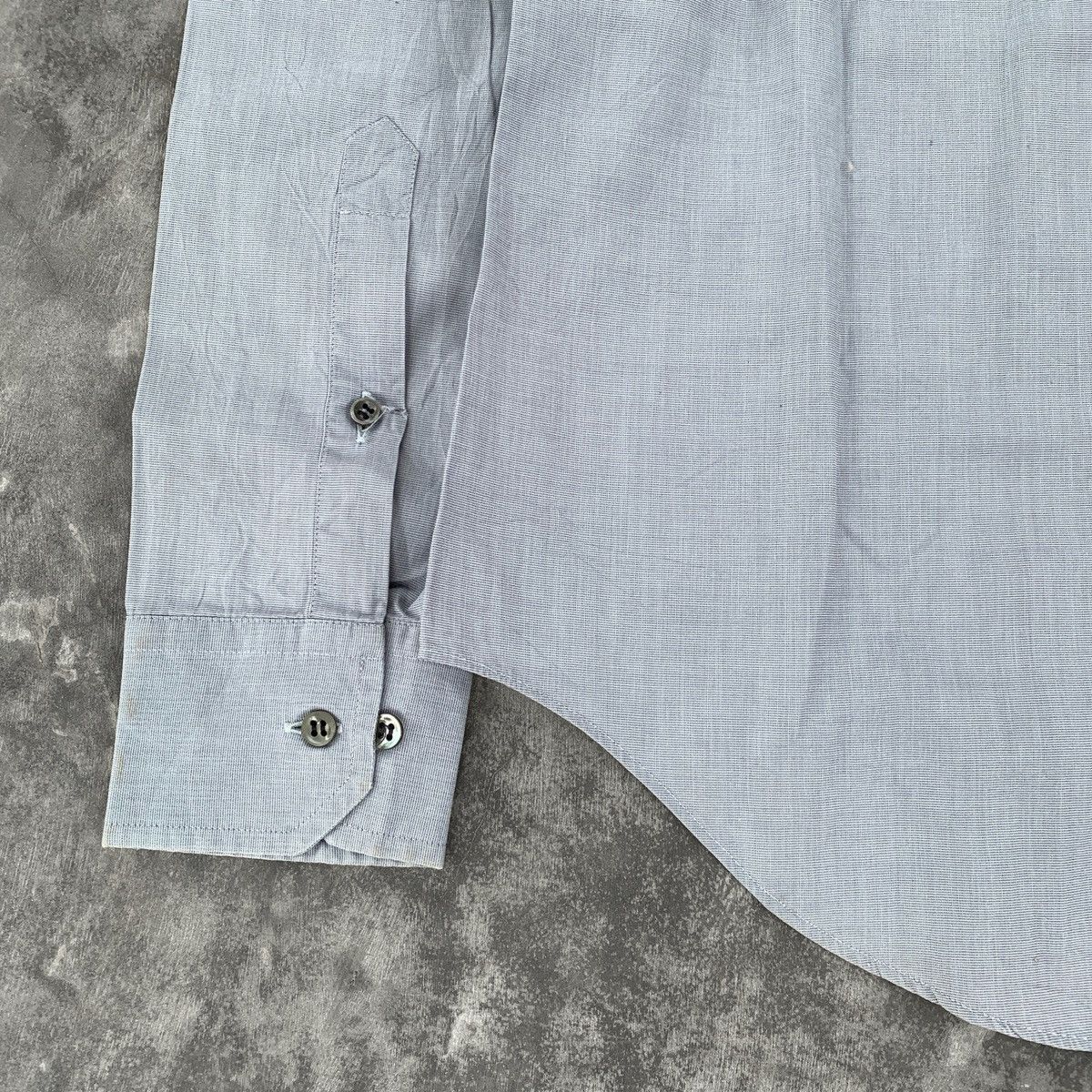 Giorgio Armani Vintage Giorgio Armani Button Ups Gray Shirt Size US M / EU 48-50 / 2 - 9 Thumbnail