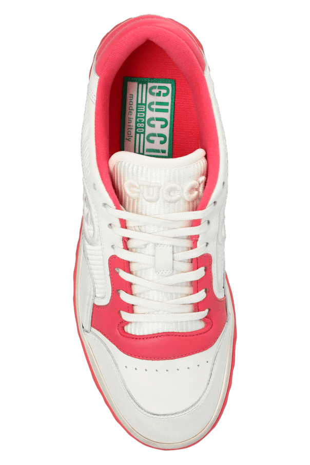 Gucci os11x0624 "MAC80" Sneakers in Red & White Size US 12 / IT 42 - 6 Thumbnail