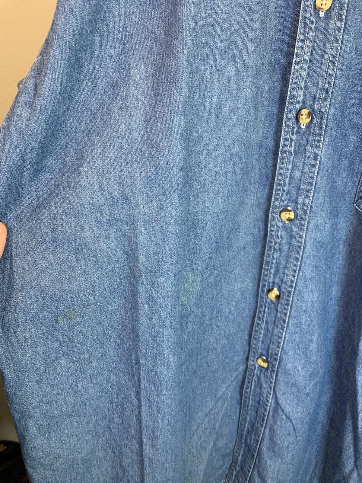 Band Tees × Vintage *RARE* Vintage 2001 Neil Diamond Live Denim Button Shirt - L Size US L / EU 52-54 / 3 - 8 Thumbnail
