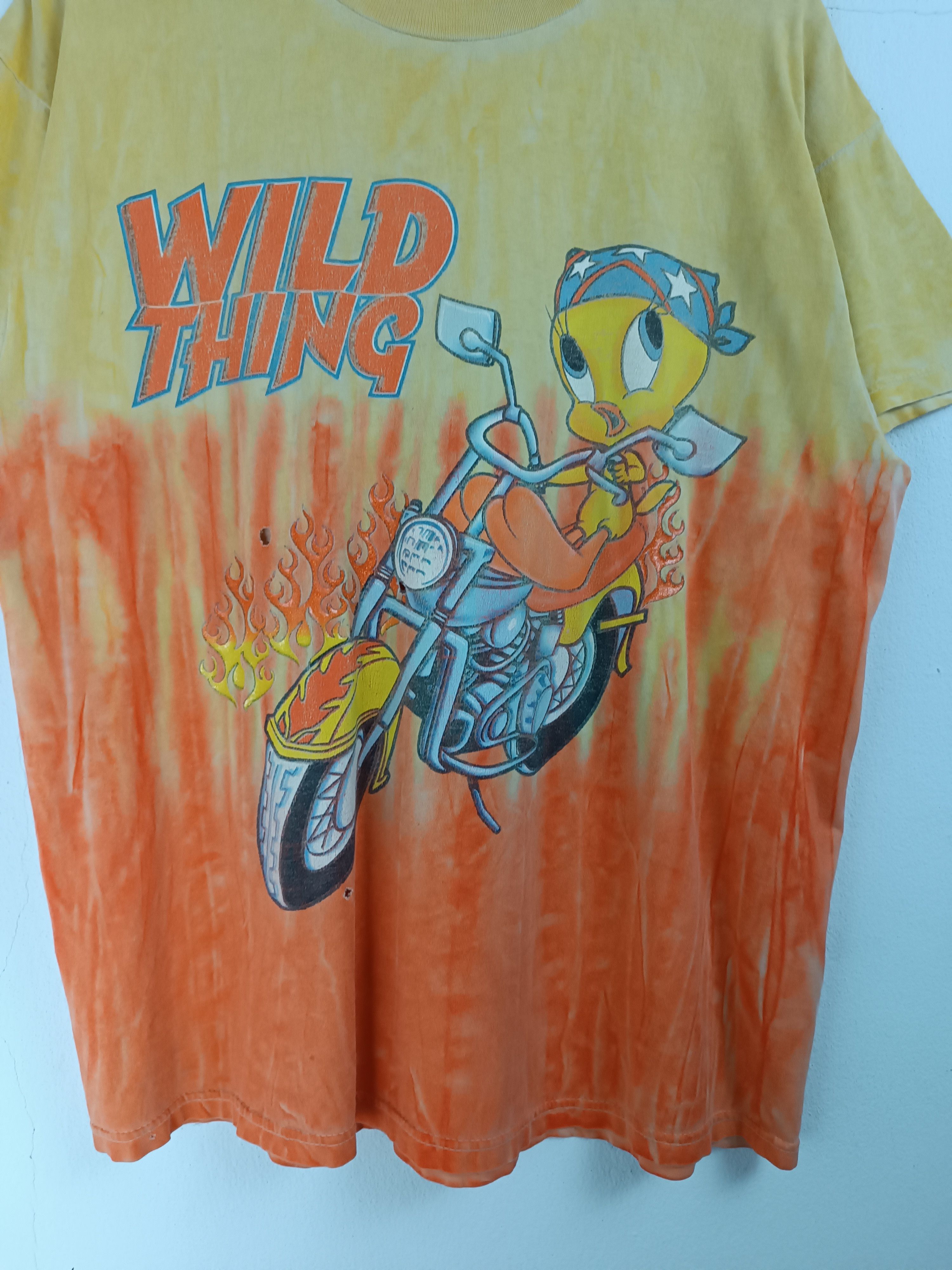Disney VINTAGE 90'S TWEETY WILD THING HARLEY DAVIDSON AOP TEE RARE Size US L / EU 52-54 / 3 - 7 Thumbnail
