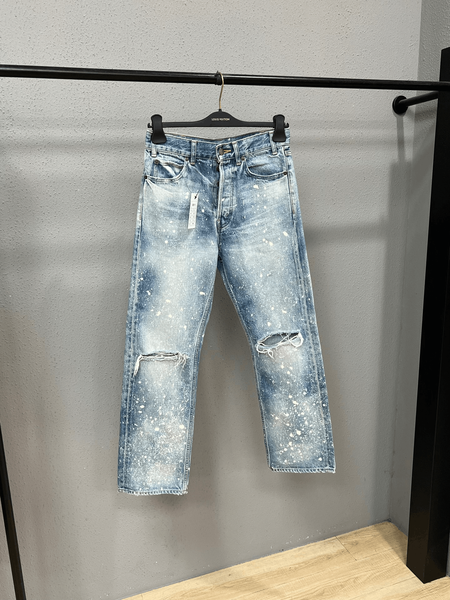 Celine Celine Washed Distressed Splatter Jeans Size 27" / US 4 / IT 40 - 1 Thumbnail