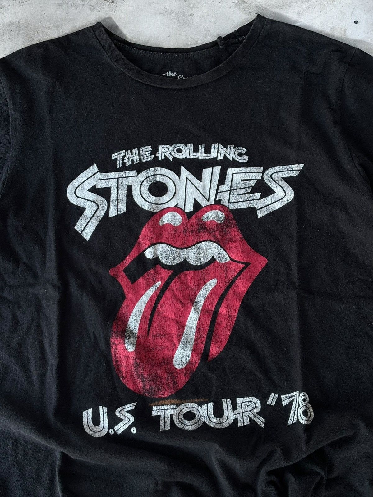 The Rolling Stones × Vintage Vintage The Rolling Stones black t shirt Size US L / EU 52-54 / 3 - 2 Thumbnail