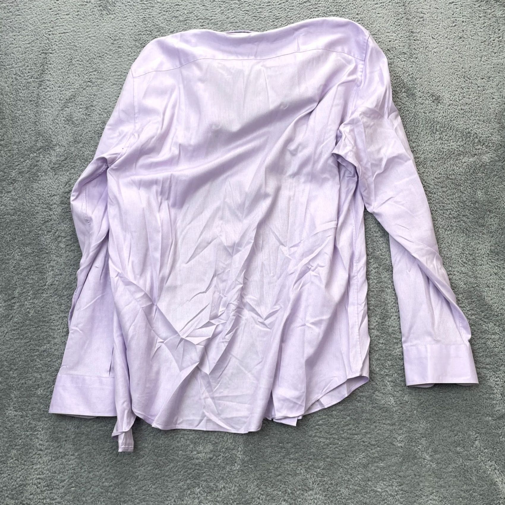 Uniqlo Uniqlo Shirt Mens Large Purple Easy Care Oxford Stretch Slim Fit Button Down Size US L / EU 52-54 / 3 - 2 Thumbnail
