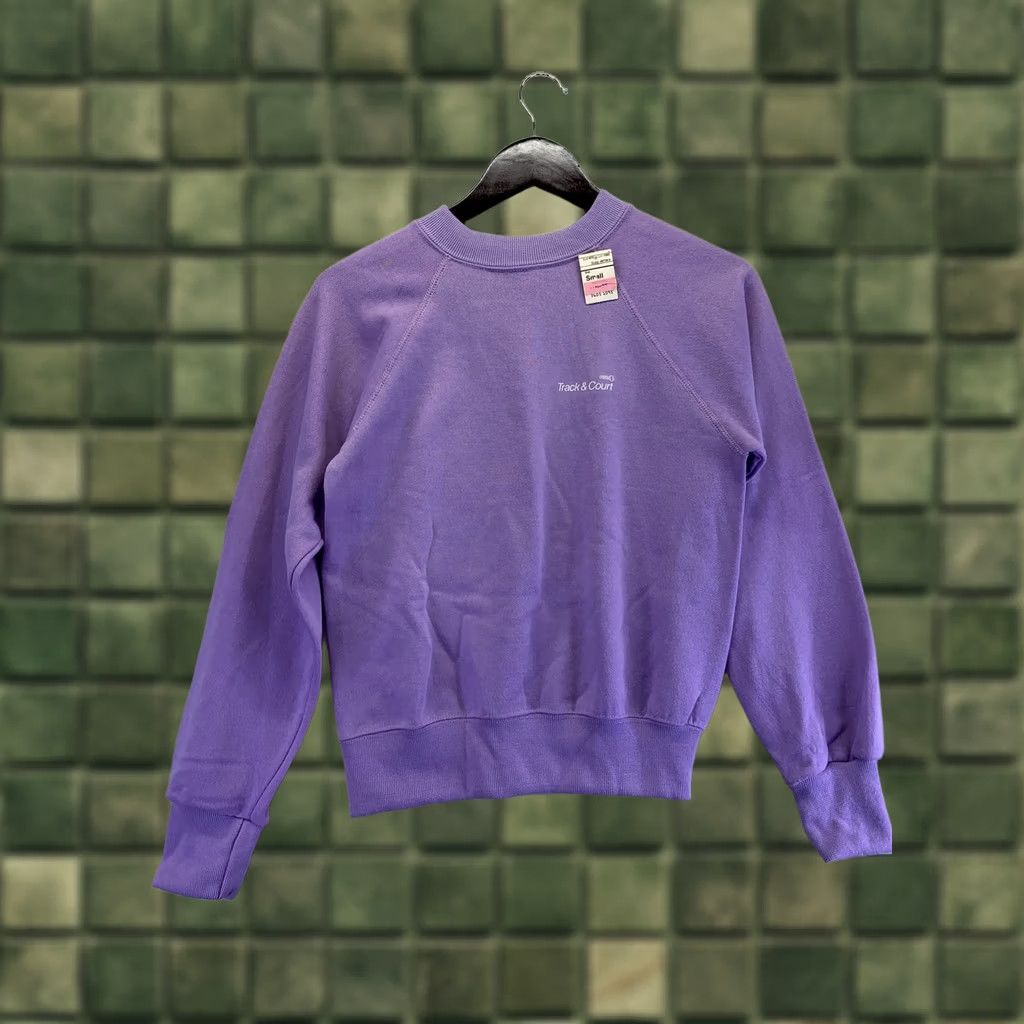Vintage VINTAGE Track & Court Purple Sweatshirt Womens Size S NWT 1990s ج Size S / US 4 / IT 40 - 1 Thumbnail