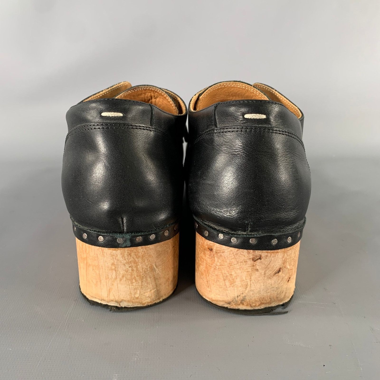 Maison Margiela MAISON MARTIN MARGIELA Size 11 Black Leather Lace Up Shoes Size US 11 / EU 44 - 3 Thumbnail