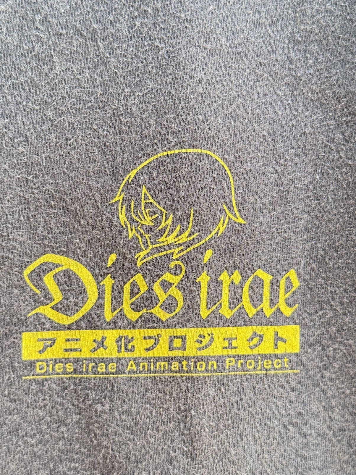 Anime Thrashed Vintage Anime Dies Irae Animation Project Sun Faded Size US L / EU 52-54 / 3 - 8 Thumbnail