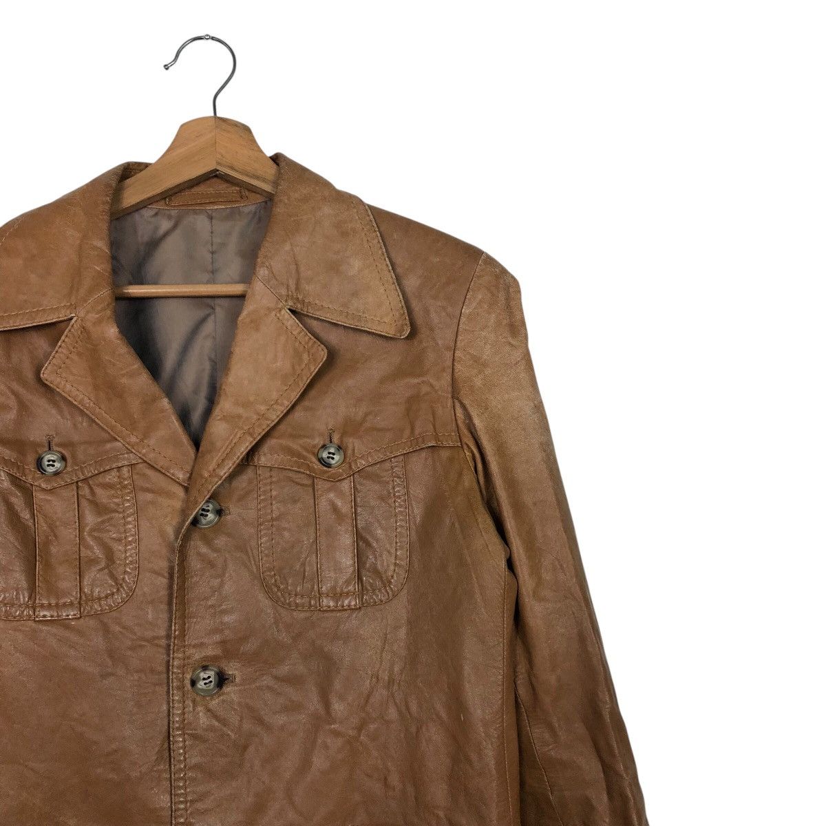 Japanese Brand 📌Vintage Leather Jacket Biker Wear Shlendid Issey Miyake Size US M / EU 48-50 / 2 - 7 Thumbnail