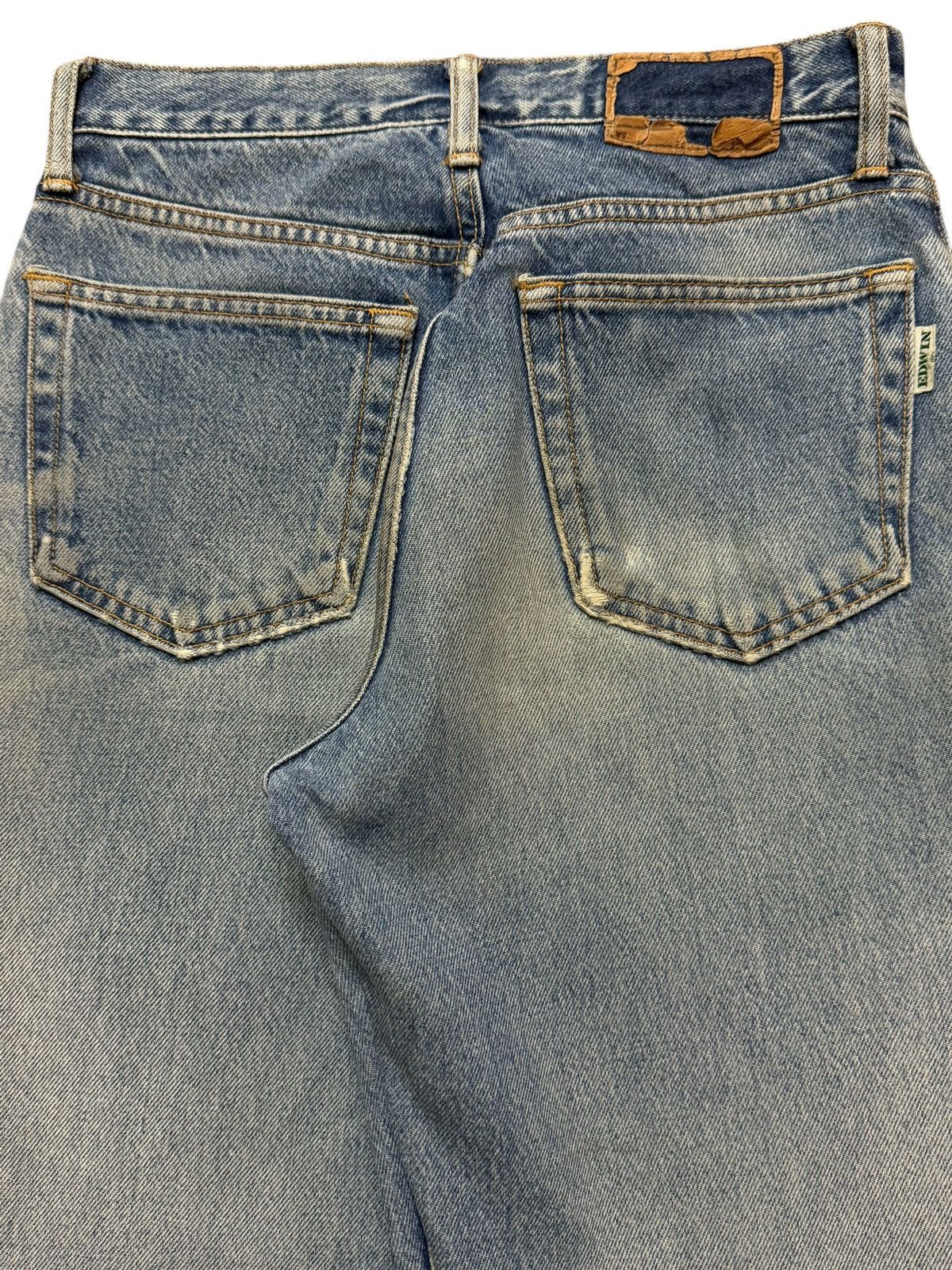 Edwin Vintage 90s Edwin Blue Faded Wash Distressed Straight Leg Size 27" / US 4 / IT 40 - 5 Thumbnail