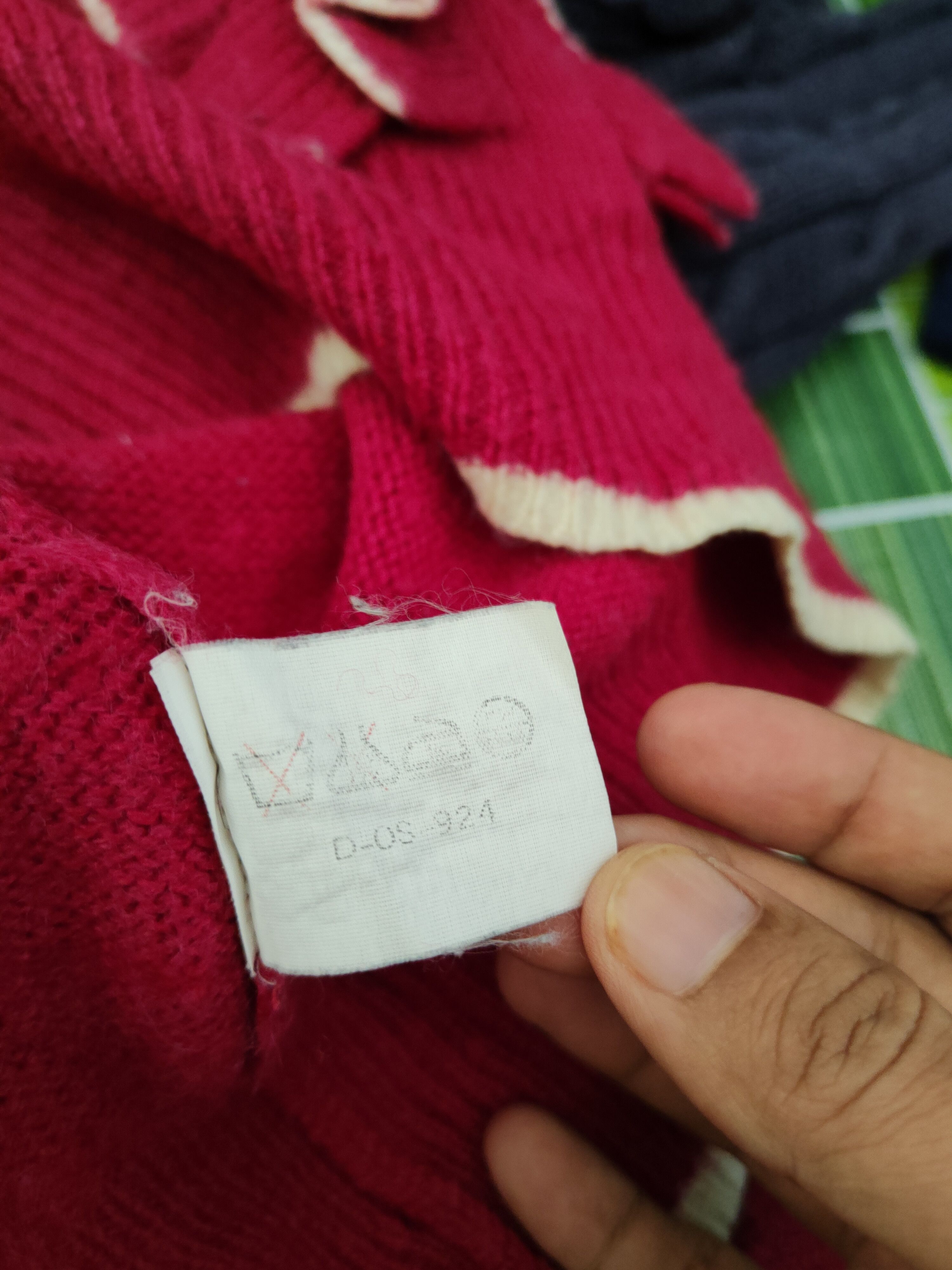 Homespun Knitwear × Japanese Brand × Vintage Art Galde Red Knitwear Sweatshirts #W1005 Size S / US 4 / IT 40 - 11 Thumbnail