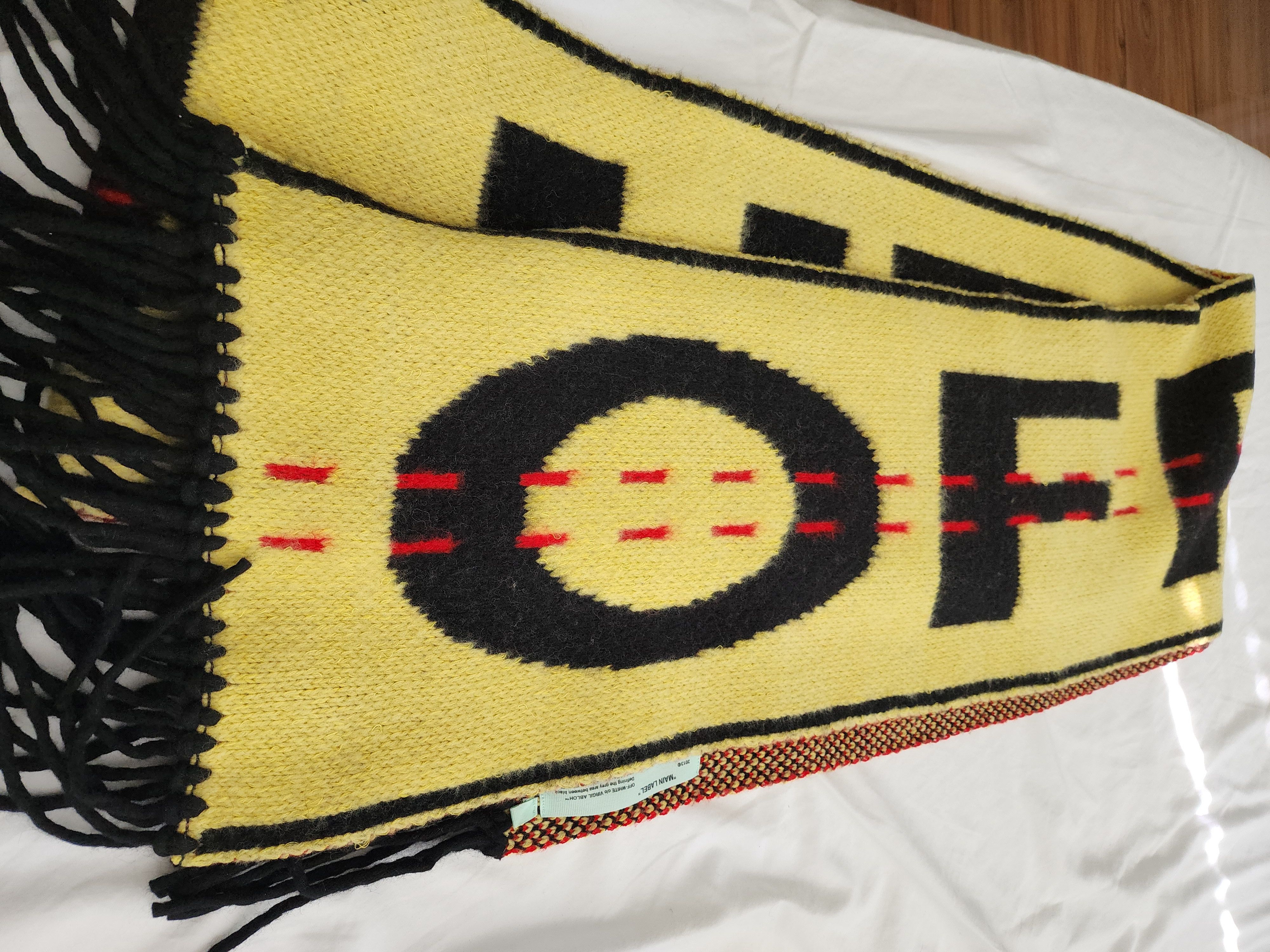 Off-White × Virgil Abloh Off-White knit industrial scarf - MADE IN ITALY Size ONE SIZE - 7 Thumbnail