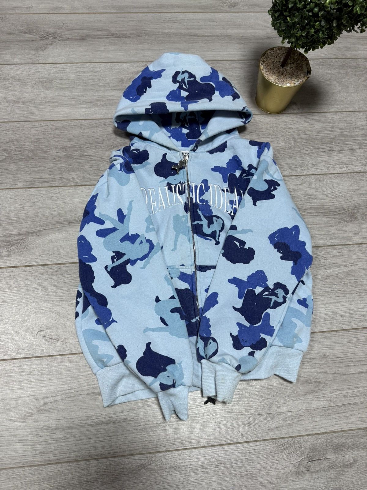 Named Collective Named Collective Unrealistic Ideals zip camo monogram hoodie Size US S / EU 44-46 / 1 - 2 Thumbnail