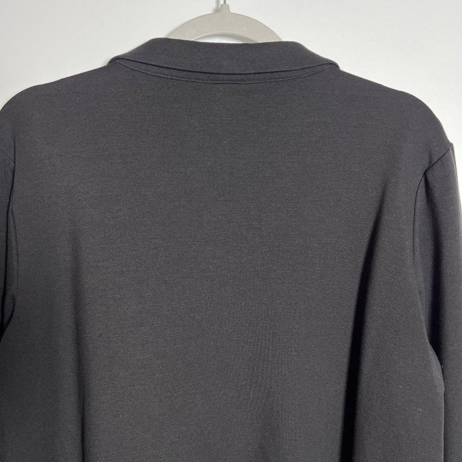 Eileen Fisher Eileen Fisher Black Stretch Blazer Pockets USA Size L Size L / US 10 / IT 46 - 6 Thumbnail