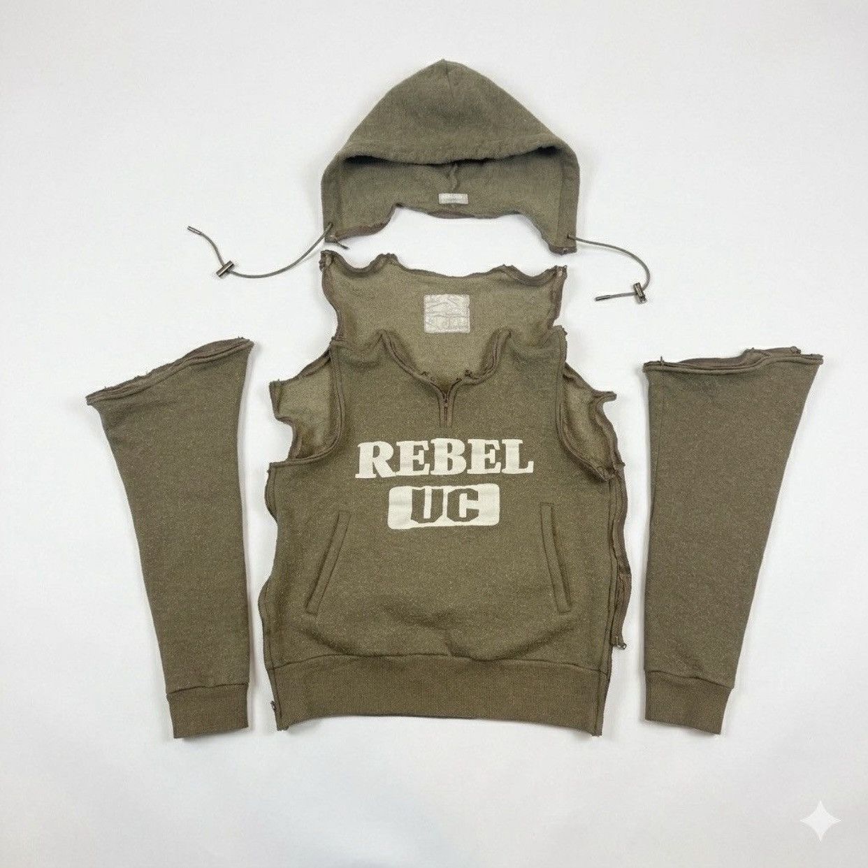 Undercover Undercover AW99 "Ambivalence" Small Parts Rebel UC Hoodie Size US XXS / EU 40 - 1 Thumbnail