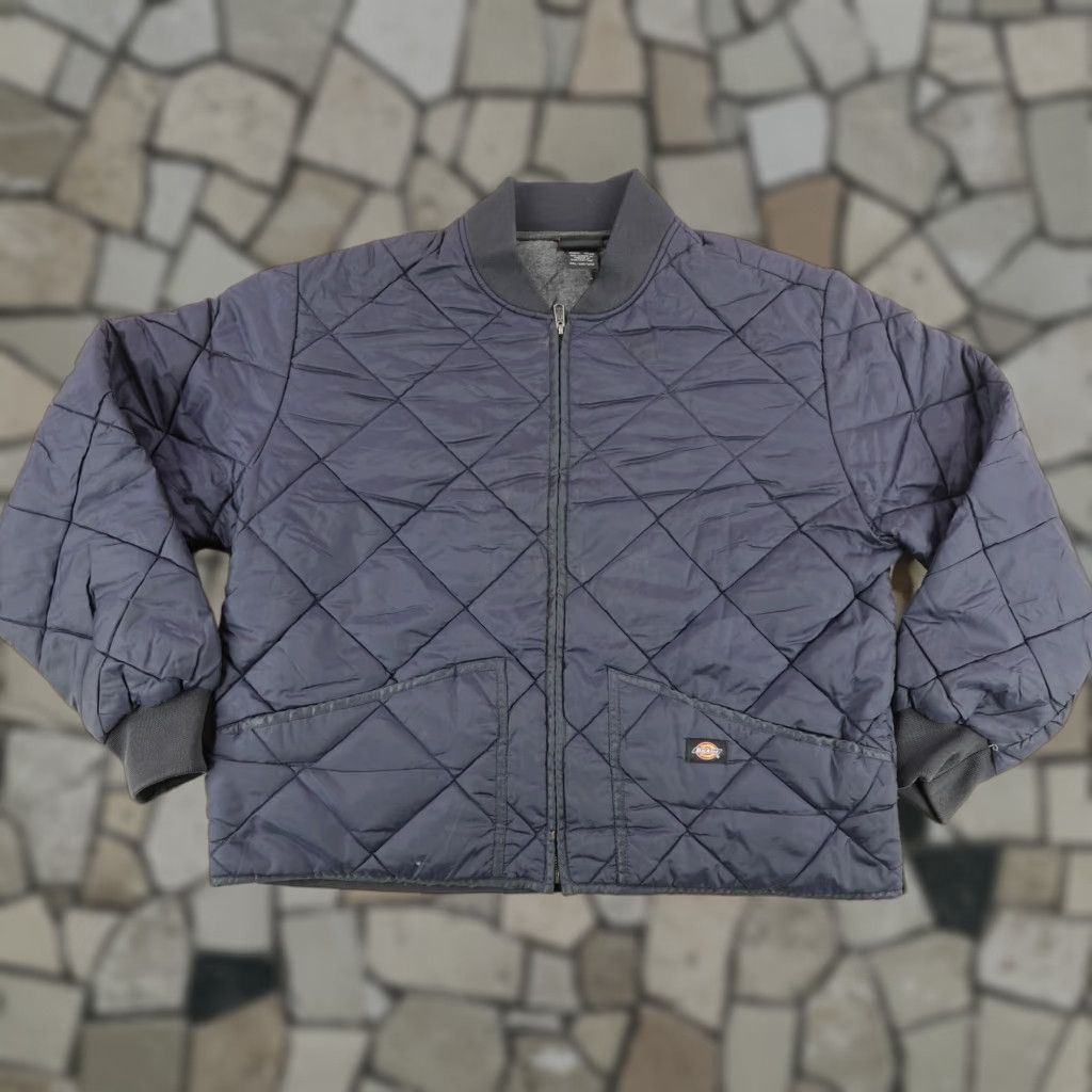 Dickies Dickies Jacket Mens XXL Navy Blue Diamond Quilted Bomber Insulated Work Coat Size US XXL / EU 58 / 5 - 1 Thumbnail
