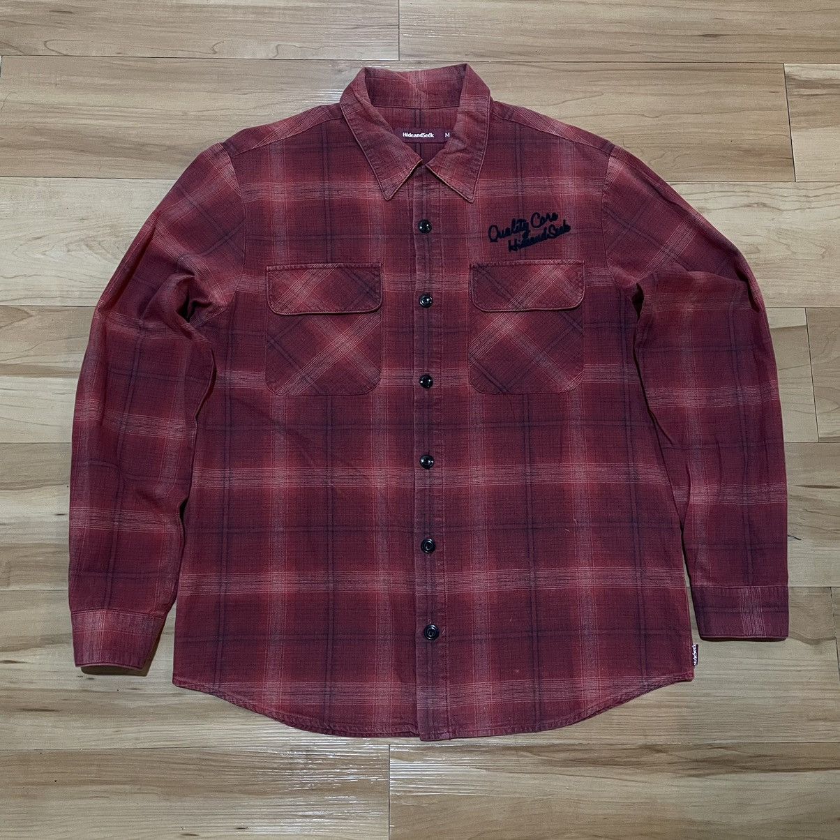 Japanese Brand Hide and seek flannel shirt Size US M / EU 48-50 / 2 - 1 Thumbnail