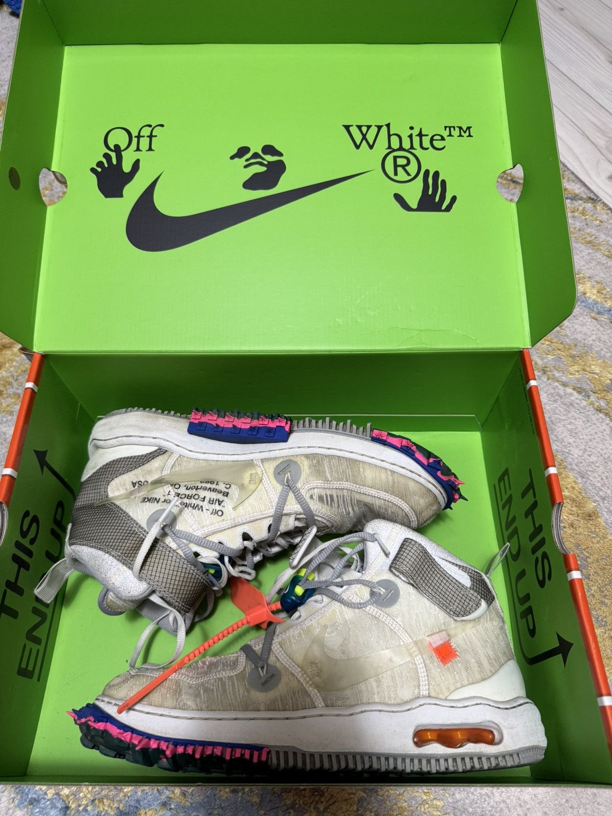 Nike × Off-White Off White x Nike air force mid Size US 12.5 / EU 45-46 - 1 Thumbnail