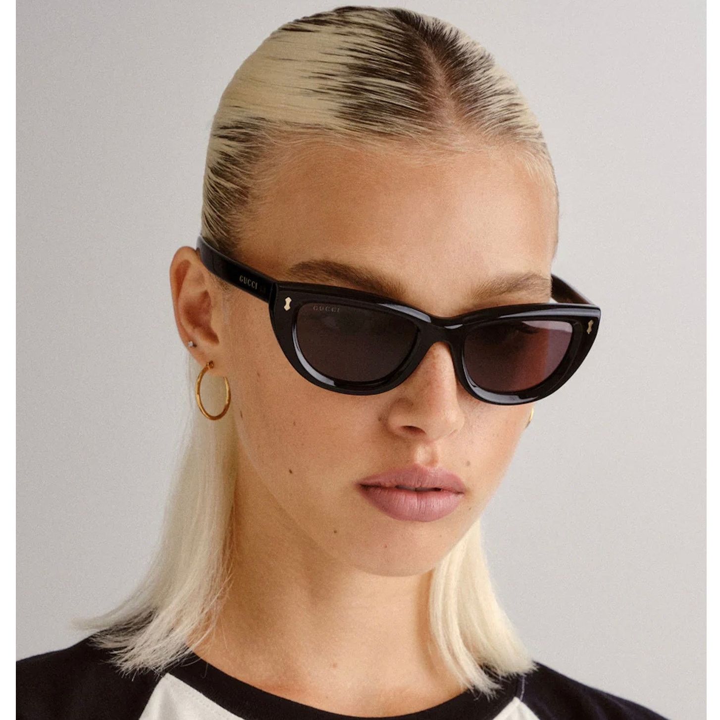 Gucci NEW Gucci Sunglasses GG1521S 001 Black Grey Women Authentic Size ONE SIZE - 1 Thumbnail