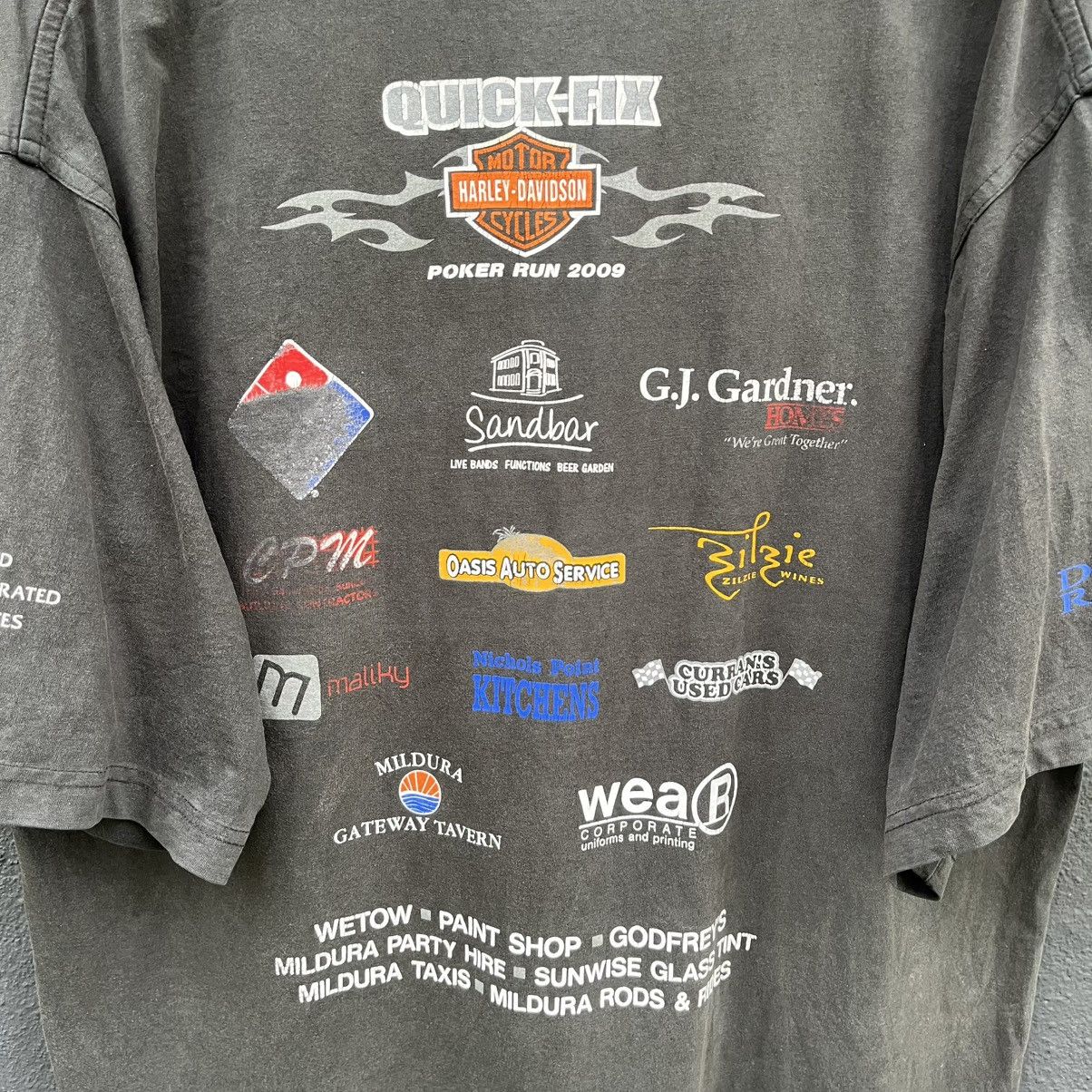 Vintage Thrashed Faded Vintage Poker Run By Johnny Bobbin Shirt Size US XL / EU 56 / 4 - 2 Thumbnail