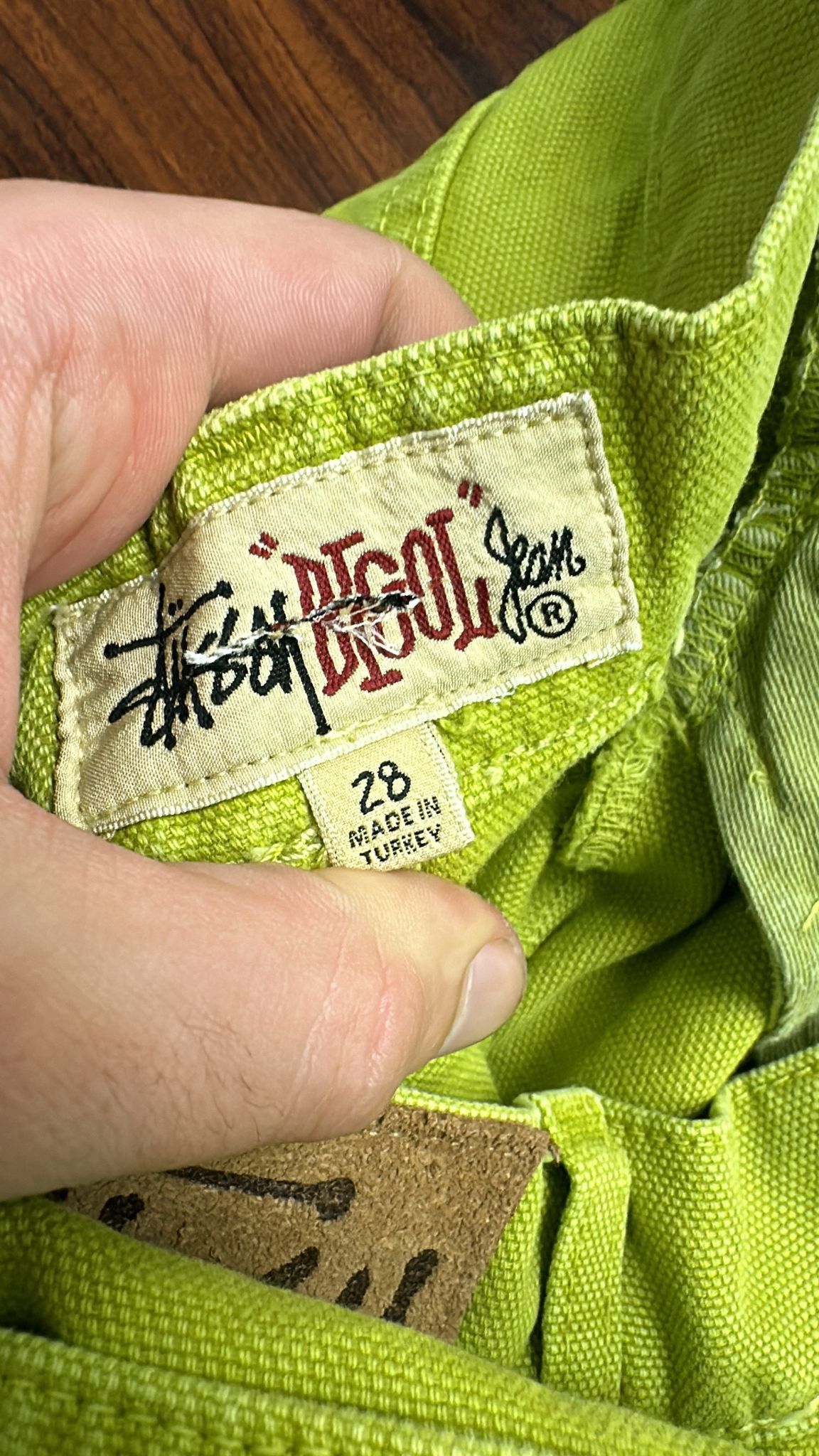 Stussy × Vintage Stussy Big Ol' Jean Washed Canvas “Cactus” 28 Size US 28 / EU 44 - 7 Thumbnail
