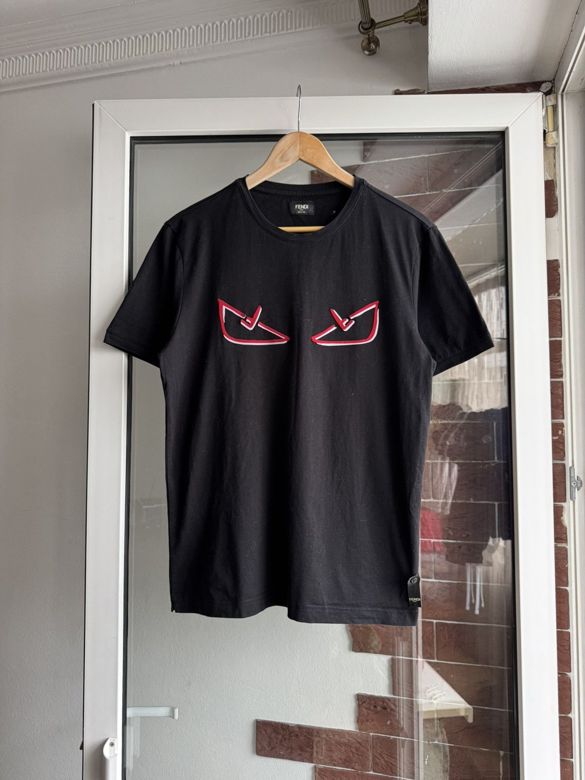 Fendi Fendi demon eye logo tshirt Size US L / EU 52-54 / 3 - 2 Thumbnail