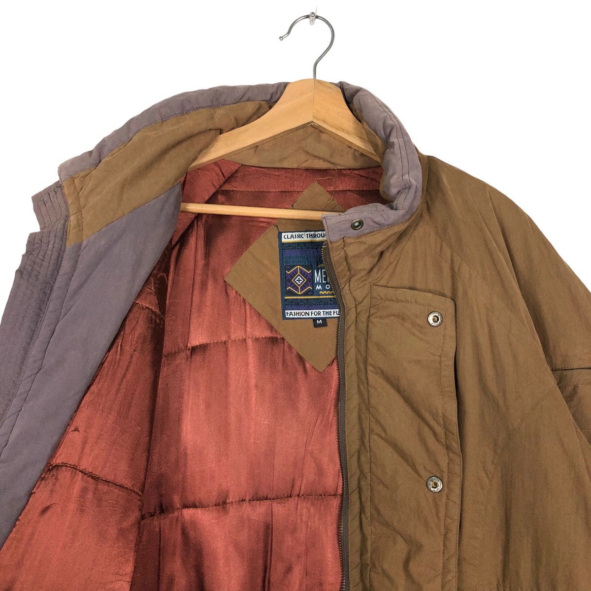 Japanese Brand Vintage Light Puffer Down Bomber Jacket Menlo’s Modes Japan Size US M / EU 48-50 / 2 - 9 Thumbnail