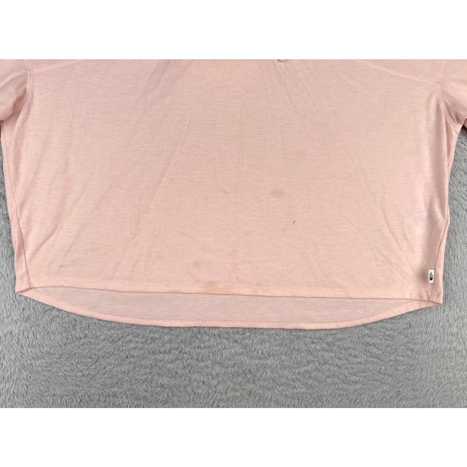 The North Face The North Face Shirt Womens L Pink Hooded V-Neck Short Sleeve Polyester Outdoor Womens Size L / US 10 / IT 46 - 5 Thumbnail