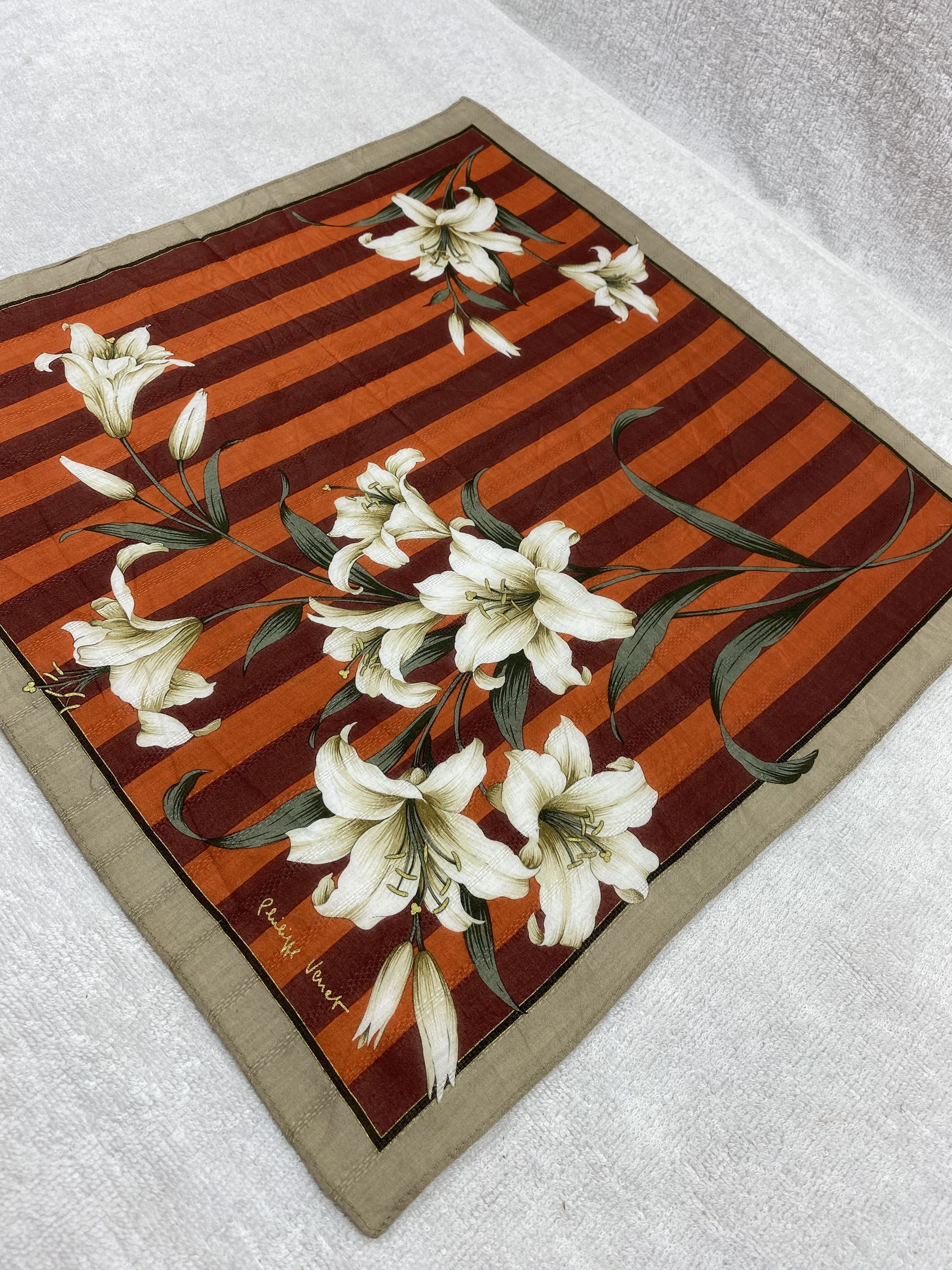 Vintage Philippe Venet Handkerchief / Bandana / Neckerchief Size ONE SIZE - 4 Thumbnail