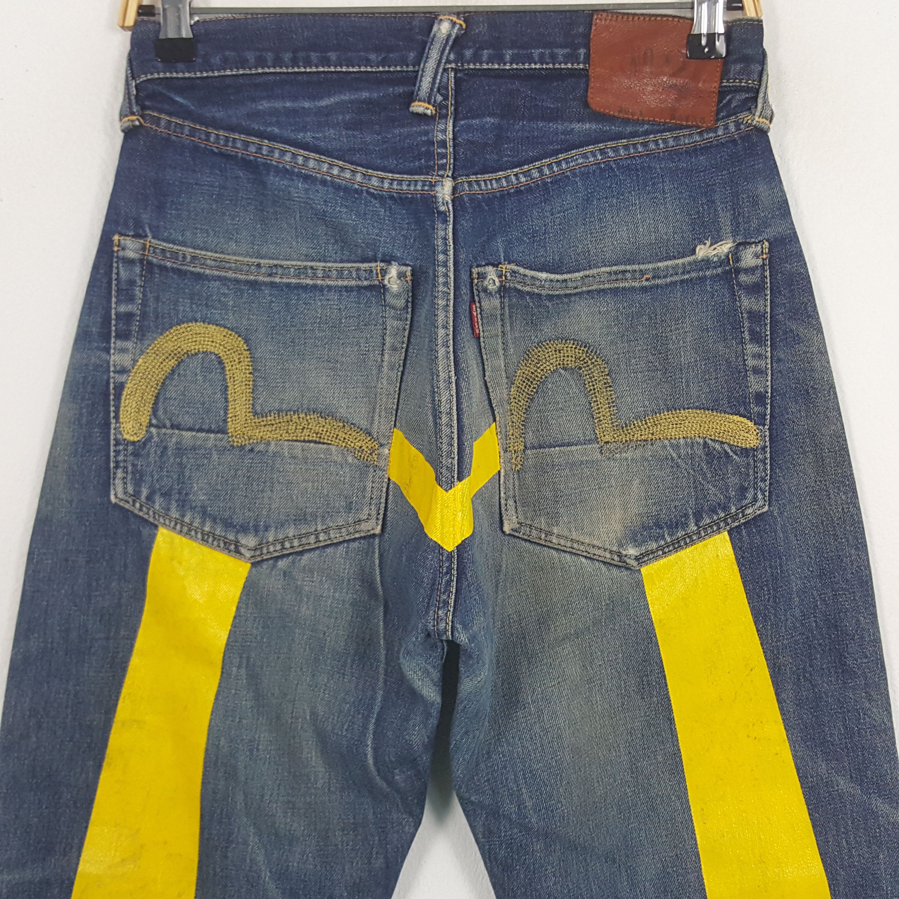 Evisu × Japanese Brand Vintage Evisu Selvedge Custom Art Daicock Denim Jeans Size US 28 / EU 44 - 2 Thumbnail