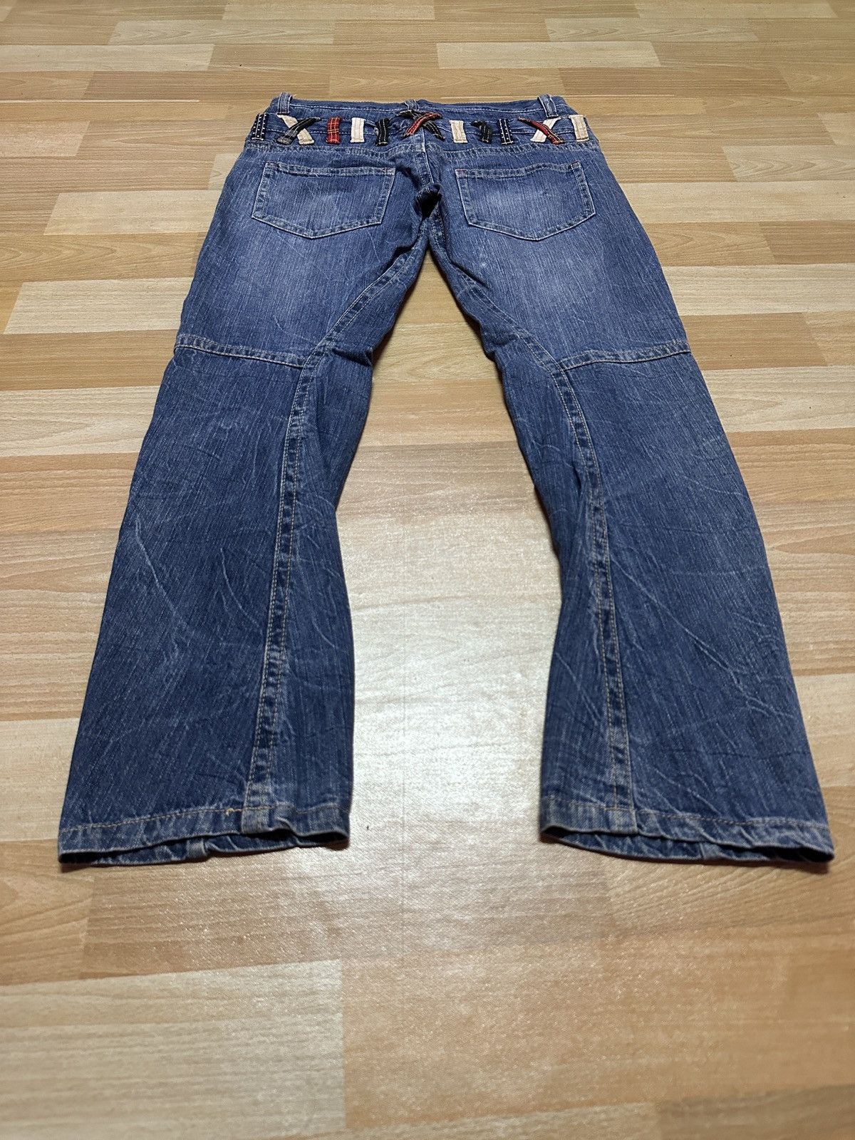 Japanese Brand × Tornado Mart Rare 🔥Double waist Leg twisted Denim Size US 32 / EU 48 - 22 Thumbnail