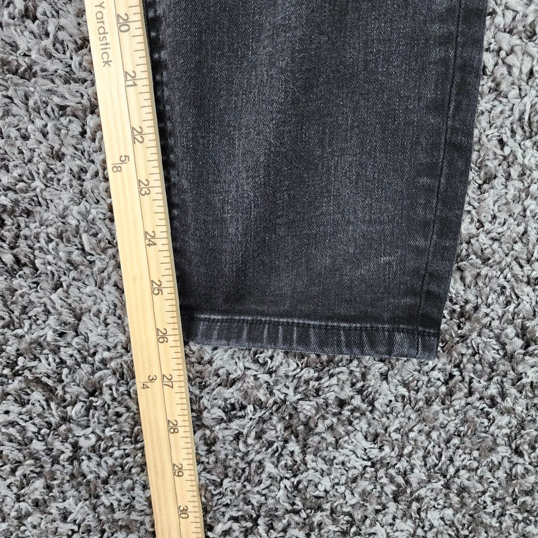 Vintage Buffalo Jeans Womens Mid Rise Skinny Distressed Black Jeans Size 12 Size 34" / US 12 / IT 48 - 4 Thumbnail