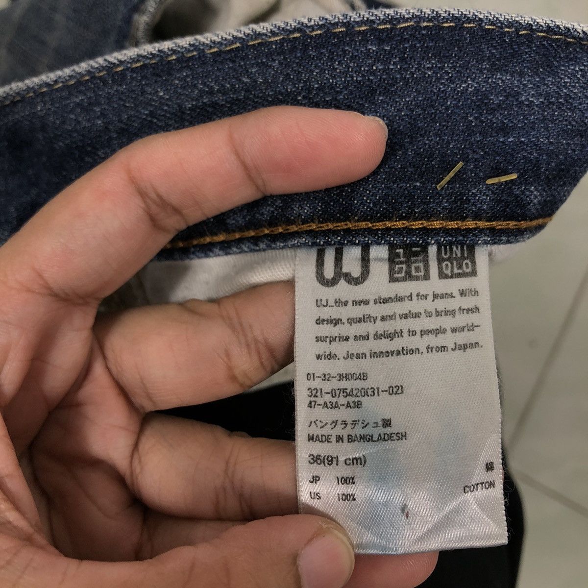 Japanese Brand 🔥Rare Straight Cut Denim Jeans Uniqlo Japan Issey Miyake Size US 36 / EU 52 - 13 Thumbnail
