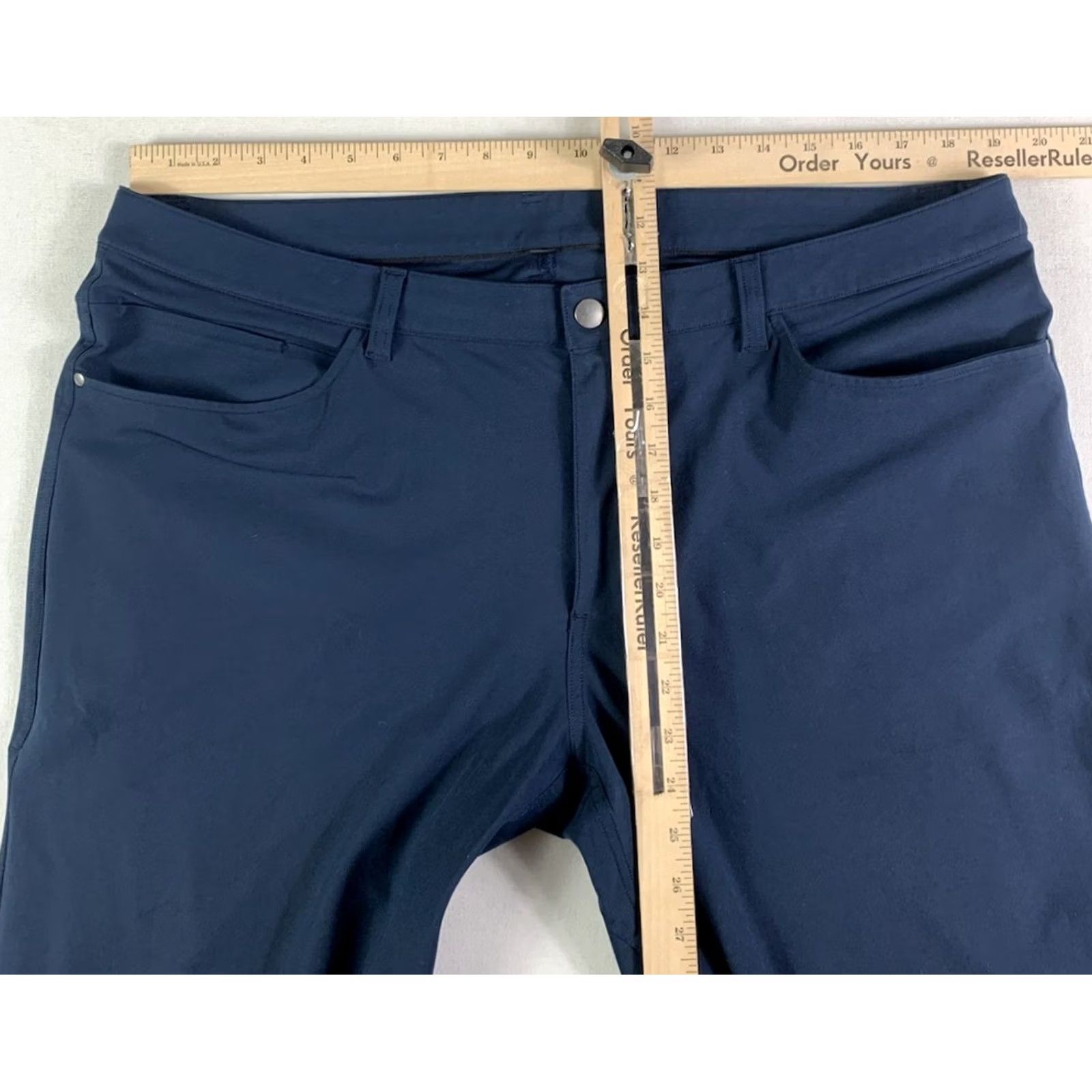 Lululemon Lululemon Commission Pants Warpstreme Slim Trousers Navy Blue 38x31 Mens Size US 38 / EU 54 - 6 Thumbnail