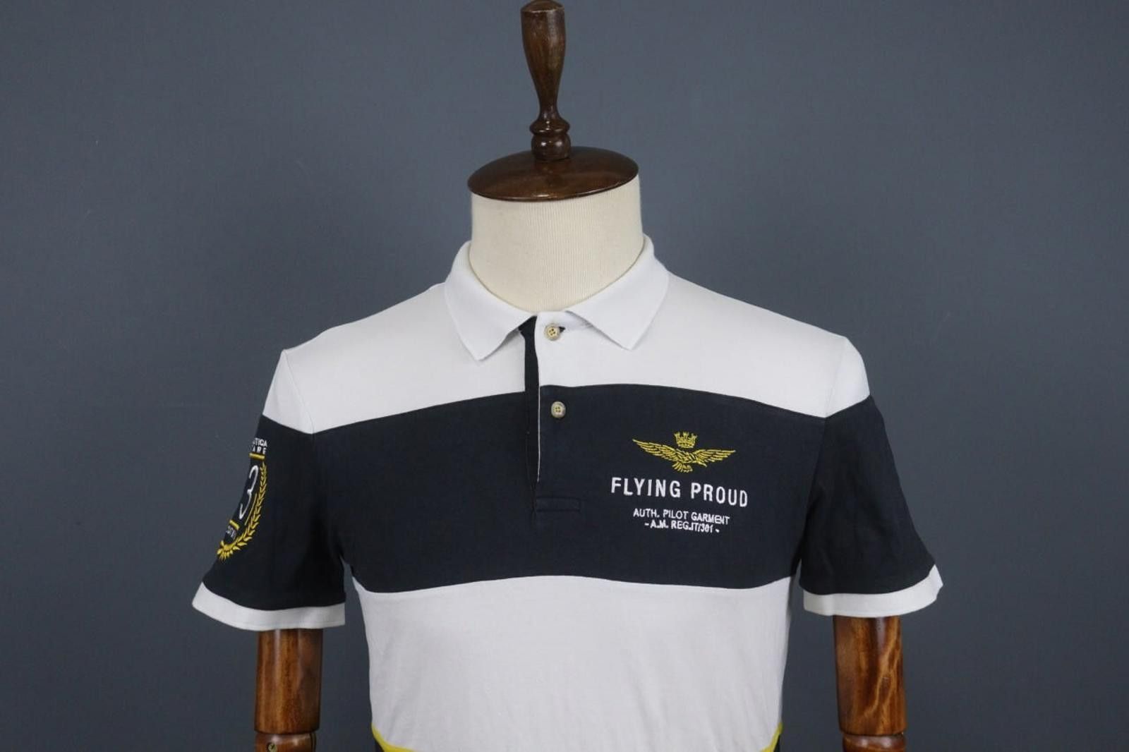 Aeronautica Militare Aeronautica Militare Multi Cotton Striped Polo Shirt Size M Size US M / EU 48-50 / 2 - 2 Thumbnail