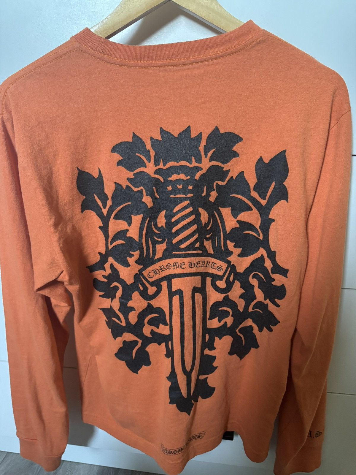 Chrome Hearts Chrome Hearts Eye Chart Dagger Longsleeve T