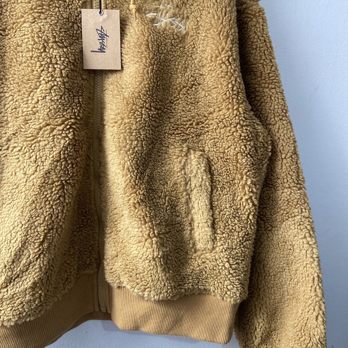 Stussy Stussy Sherpa Zip Hoddie Brown Size US L / EU 52-54 / 3 - 5 Thumbnail