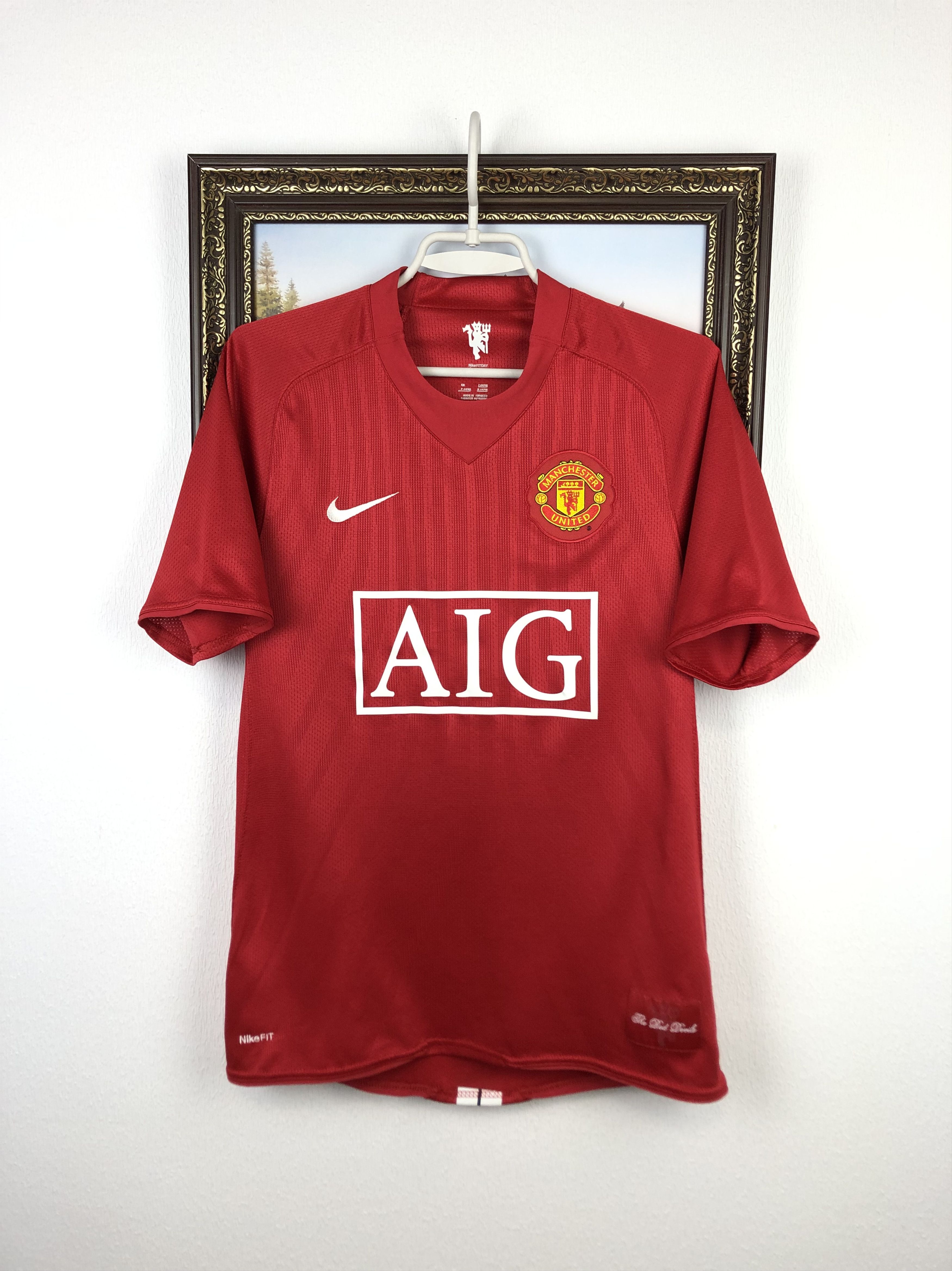 Nike Manchester United football shirt Soccer Nike Jersey Trikot Size US S / EU 44-46 / 1 - 1 Thumbnail