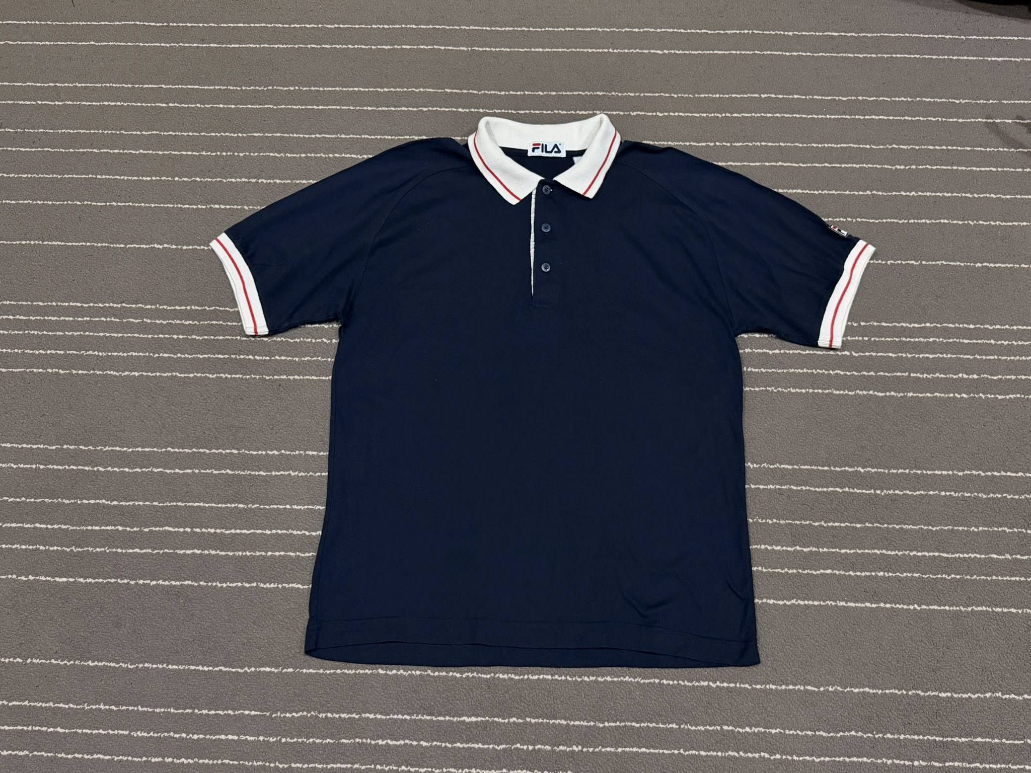 Fila Vintage FILA blue black polo S 3151 Size US XS / EU 42 / 0 - 3 Thumbnail
